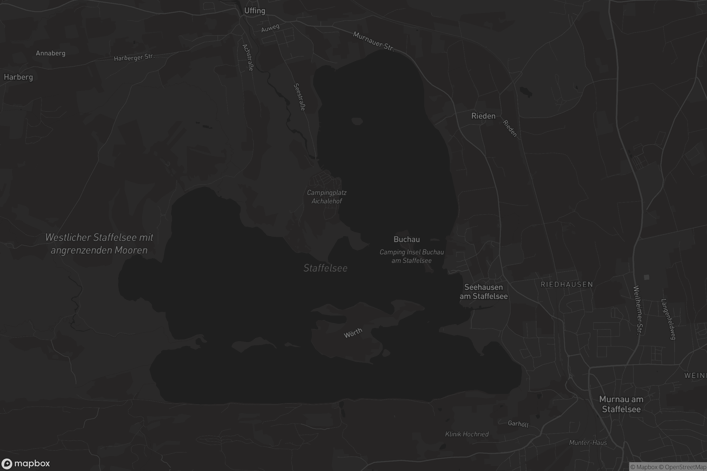 Karte von Seehausen am Staffelsee