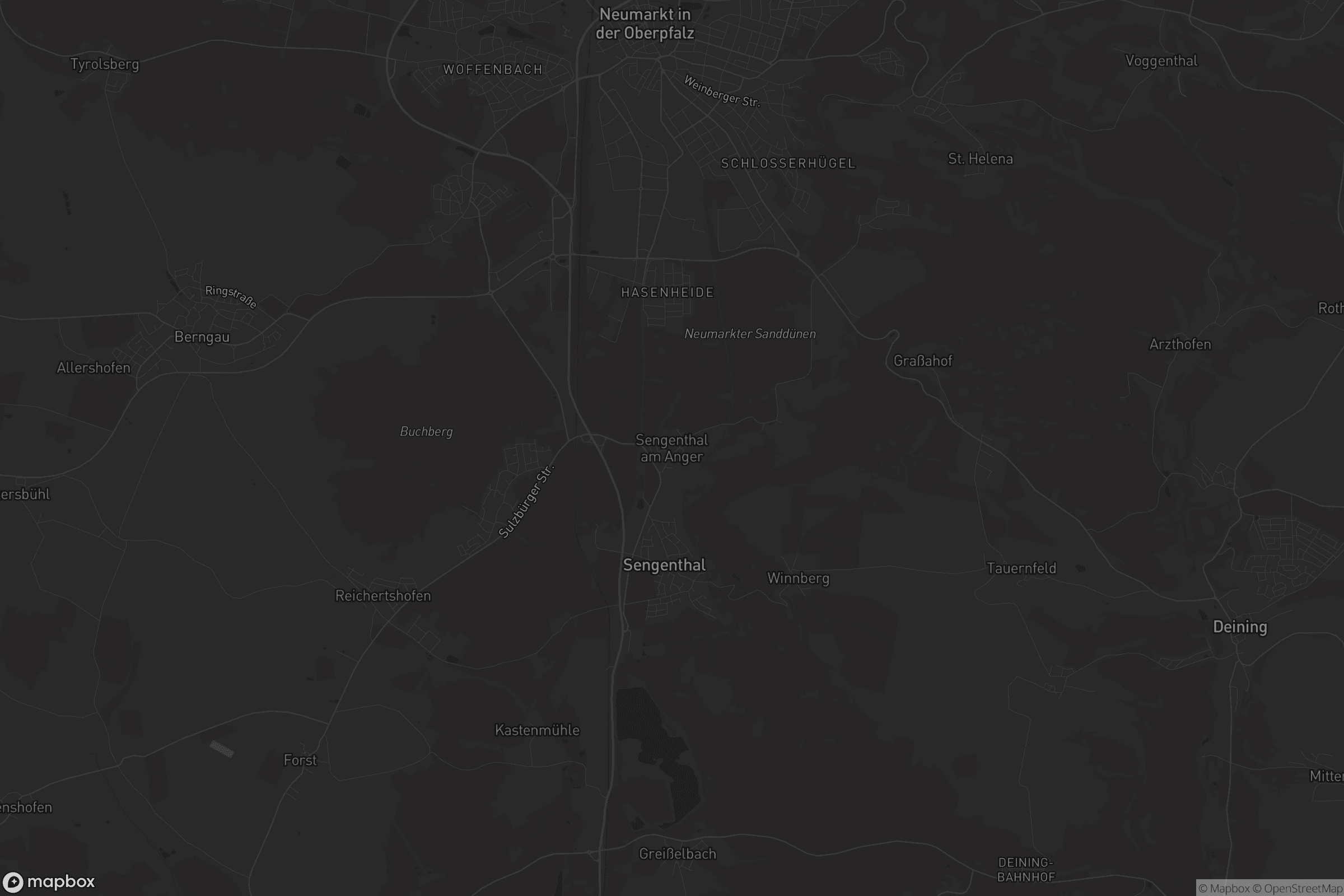 Karte von Sengenthal am Anger