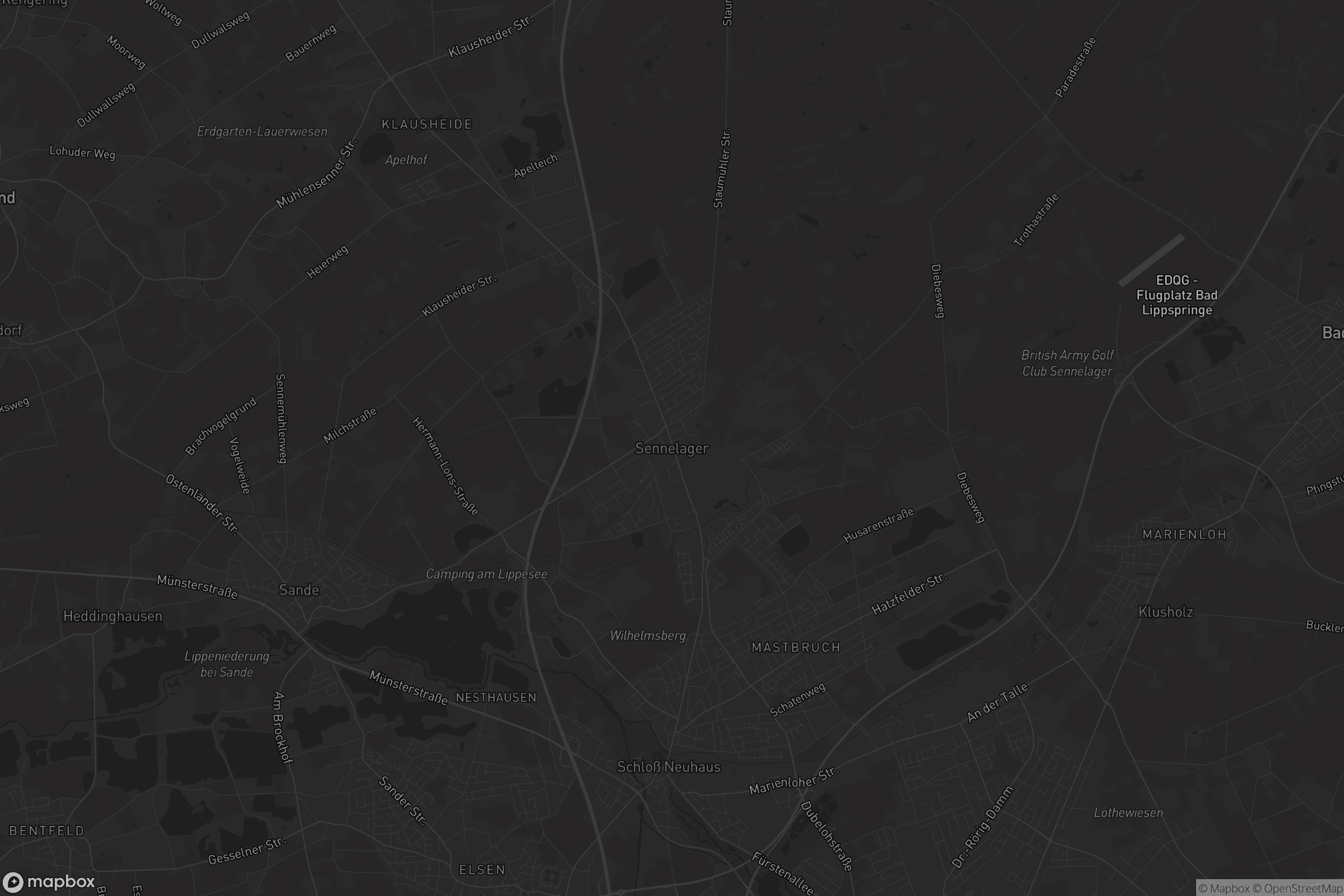 Karte von Sennelager