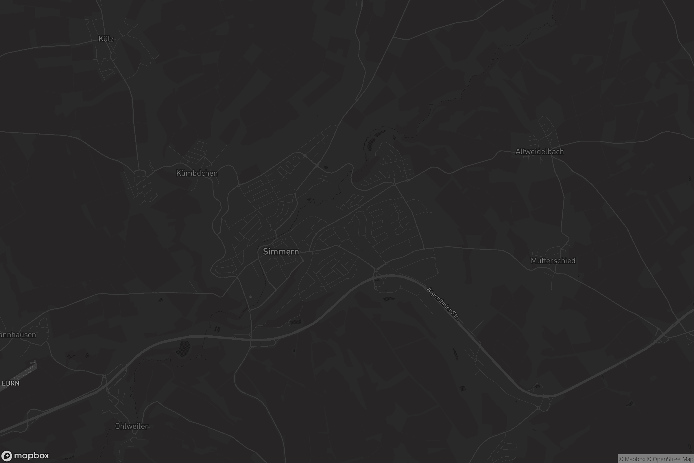 Karte von Simmern/Hunsrück