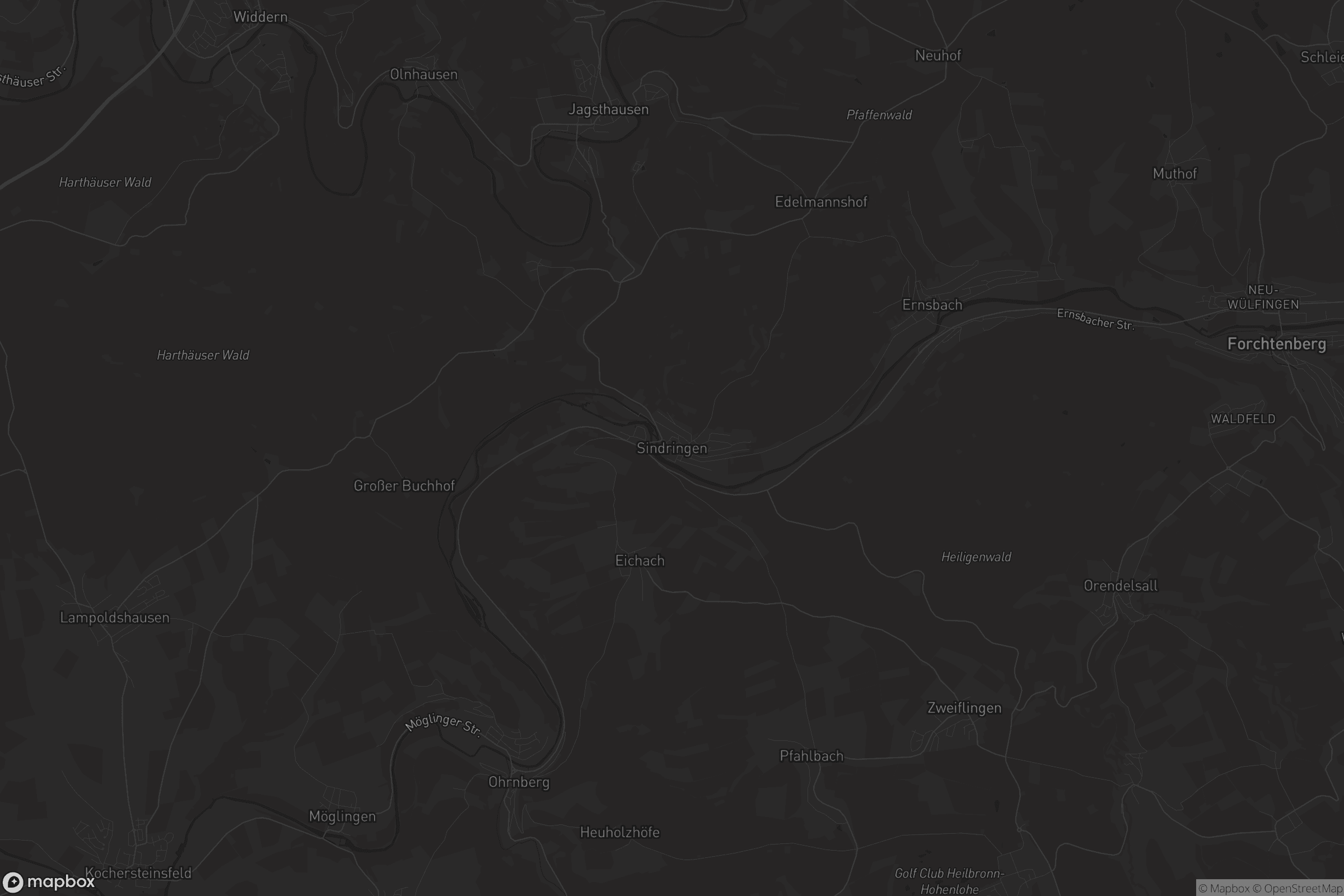 Karte von Sindringen