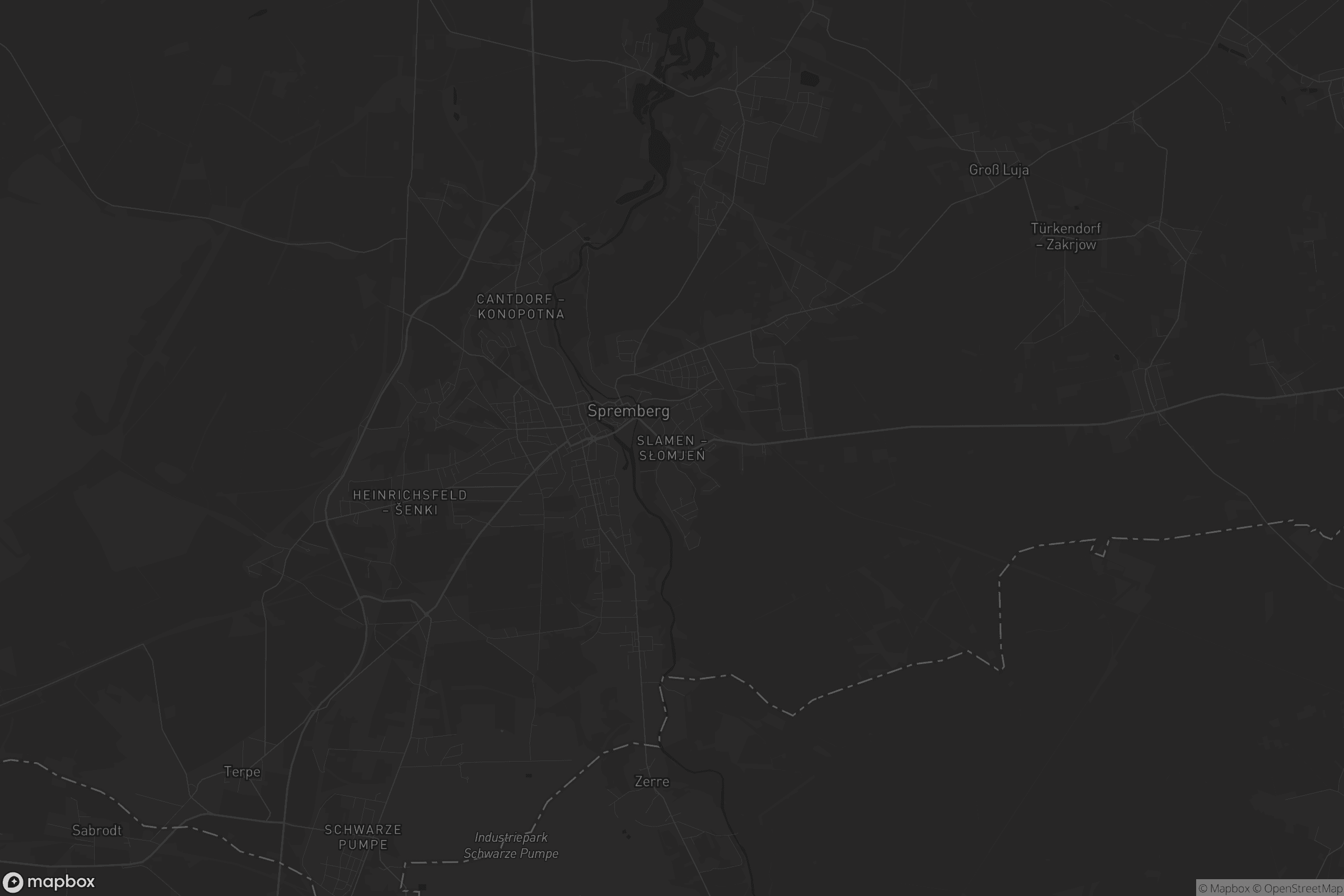 Karte von Slamen - Słomjeń