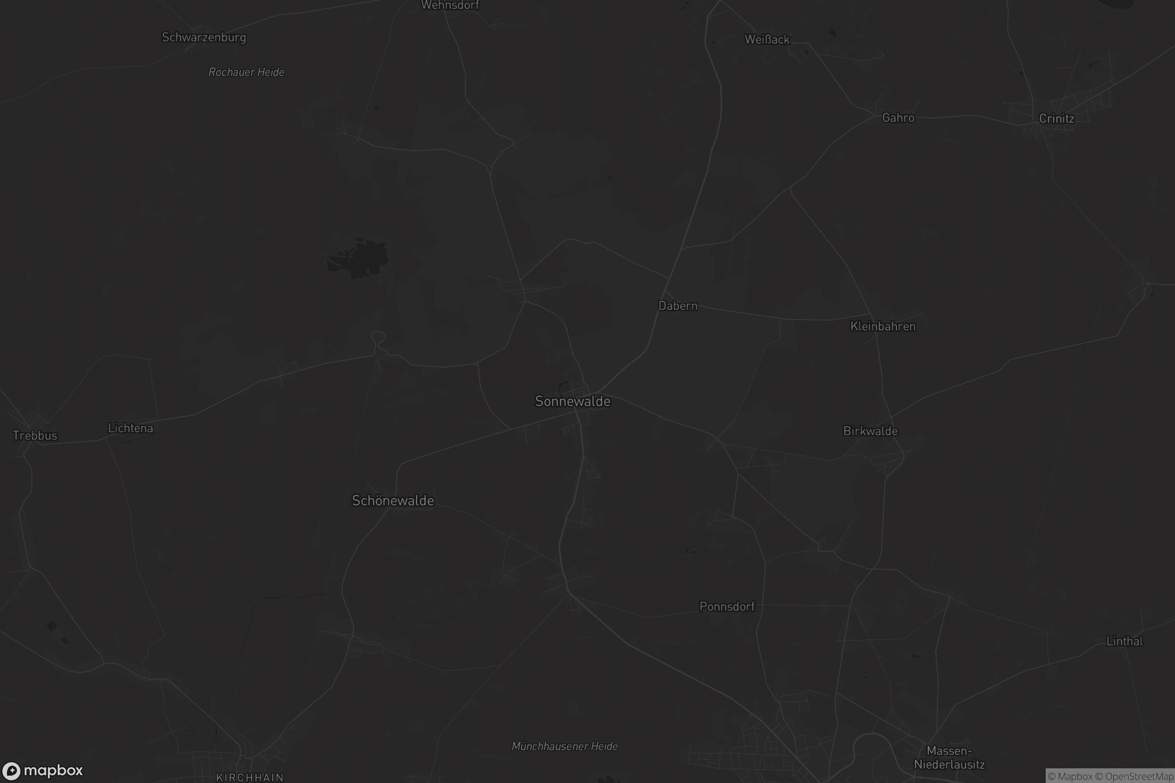 Karte von Sonnewalde