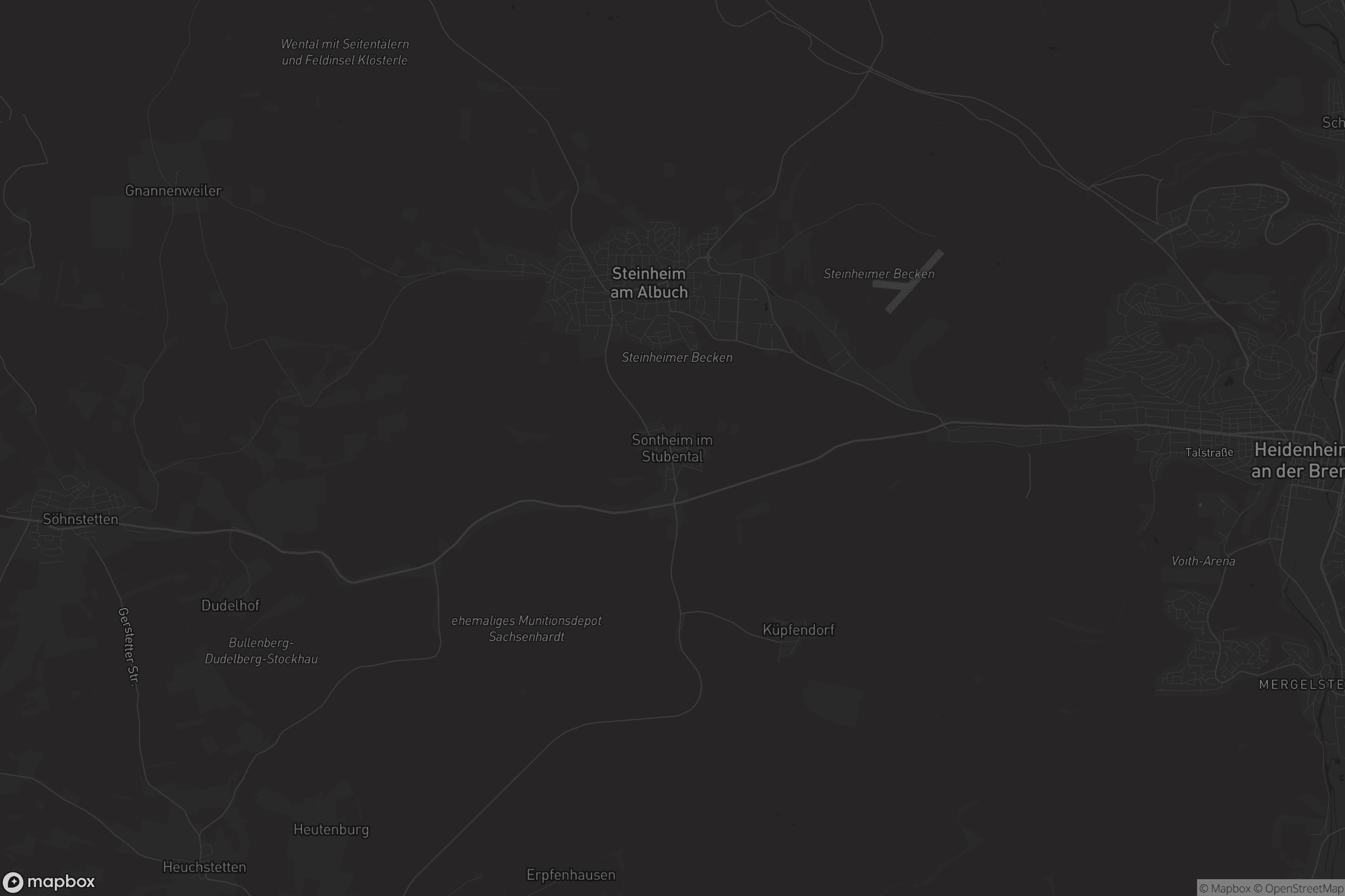 Karte von Sontheim im Stubental