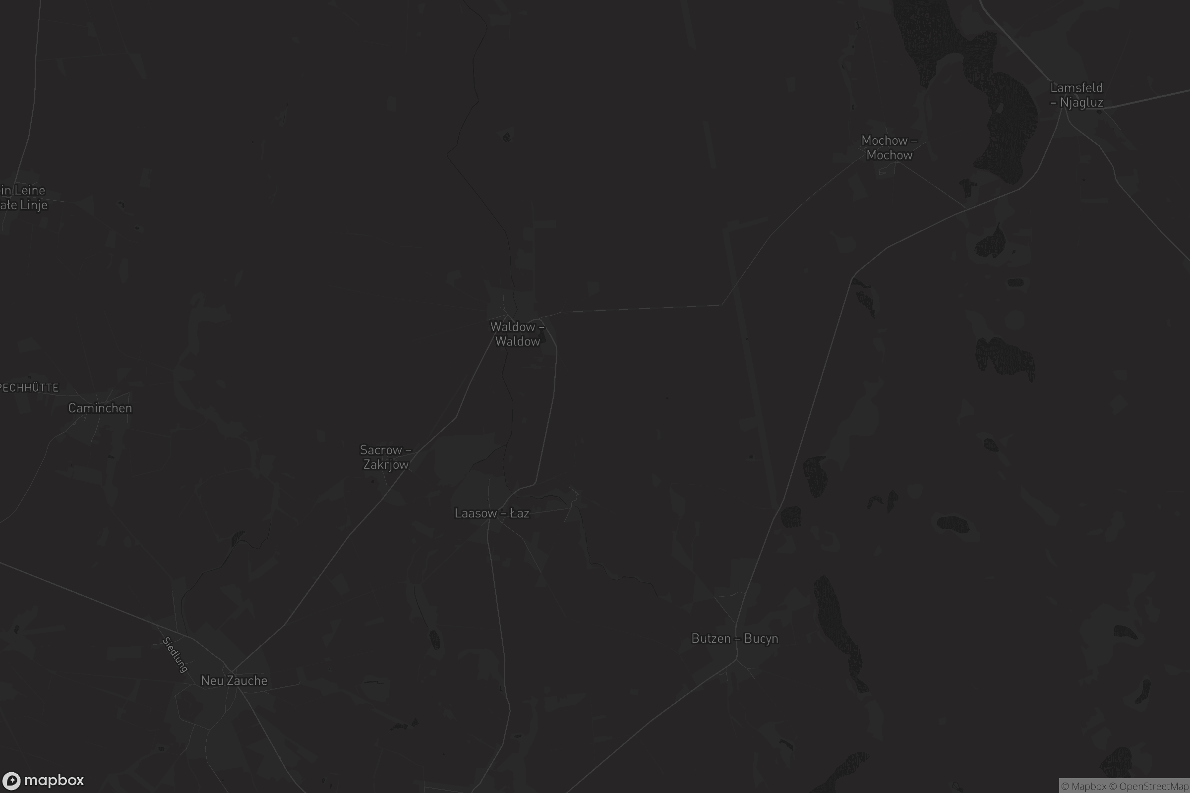 Karte von Spreewaldheide