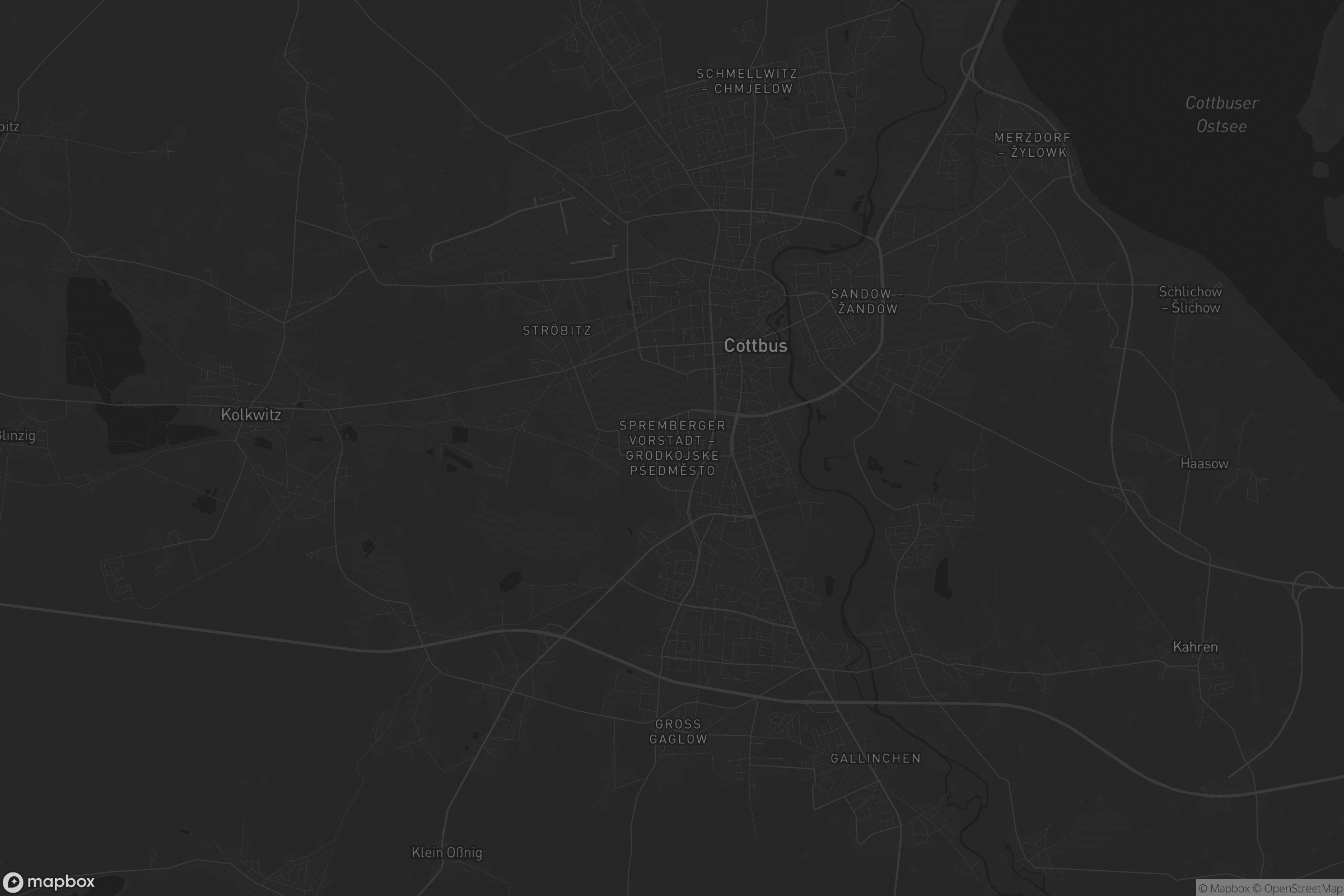 Karte von Spremberger Vorstadt - Grodkojske pśedměsto