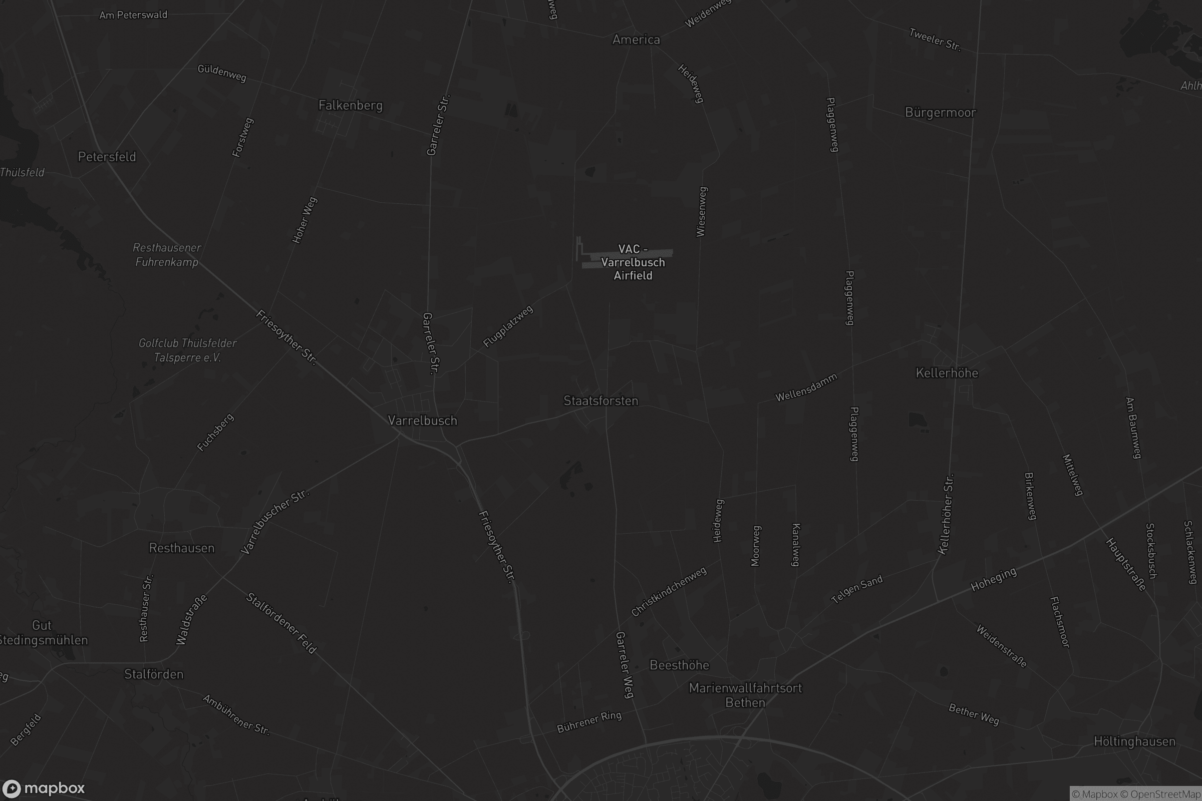 Karte von Staatsforsten