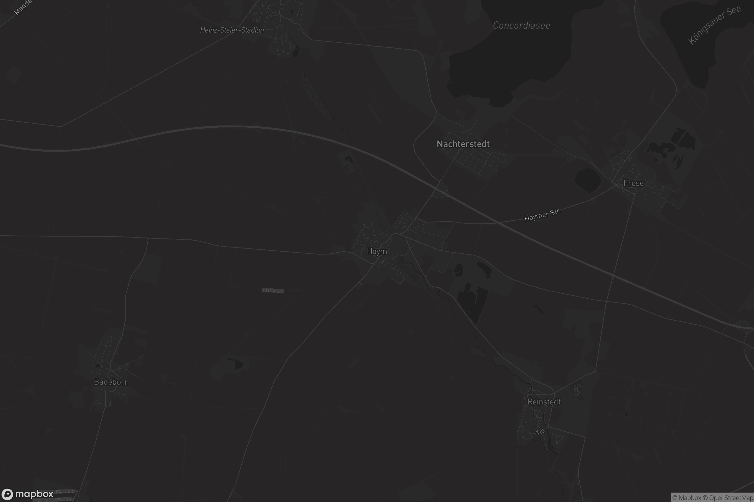 Karte von Stadt Hoym/Anhalt