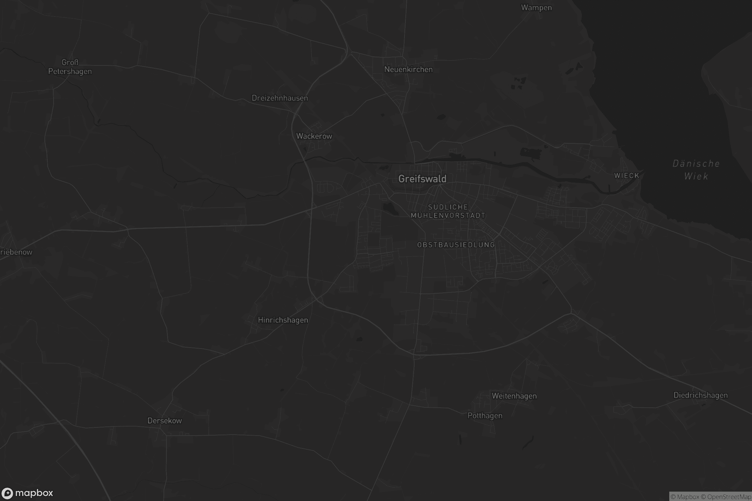 Karte von Stadtrandsiedlung