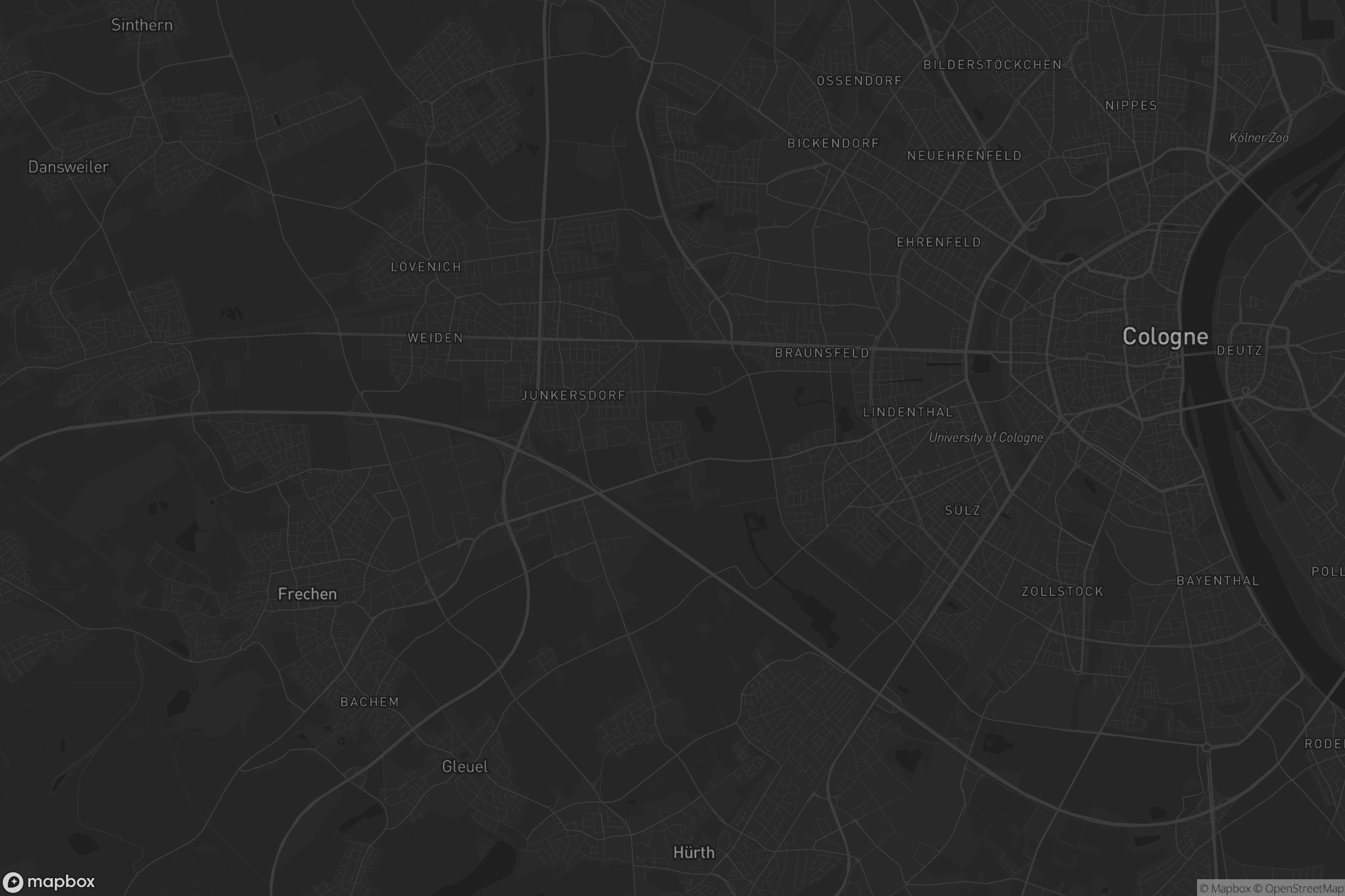 Karte von Stadtwaldviertel