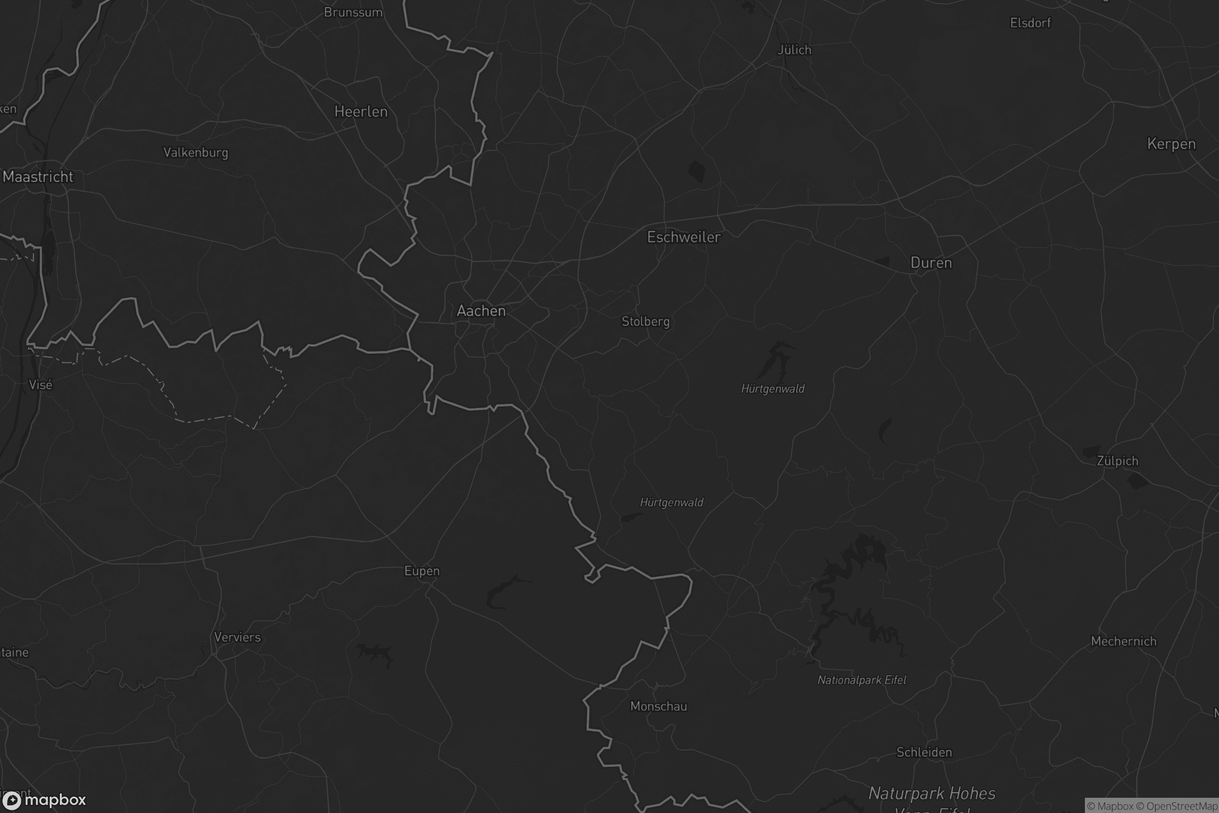 Karte von Städteregion Aachen