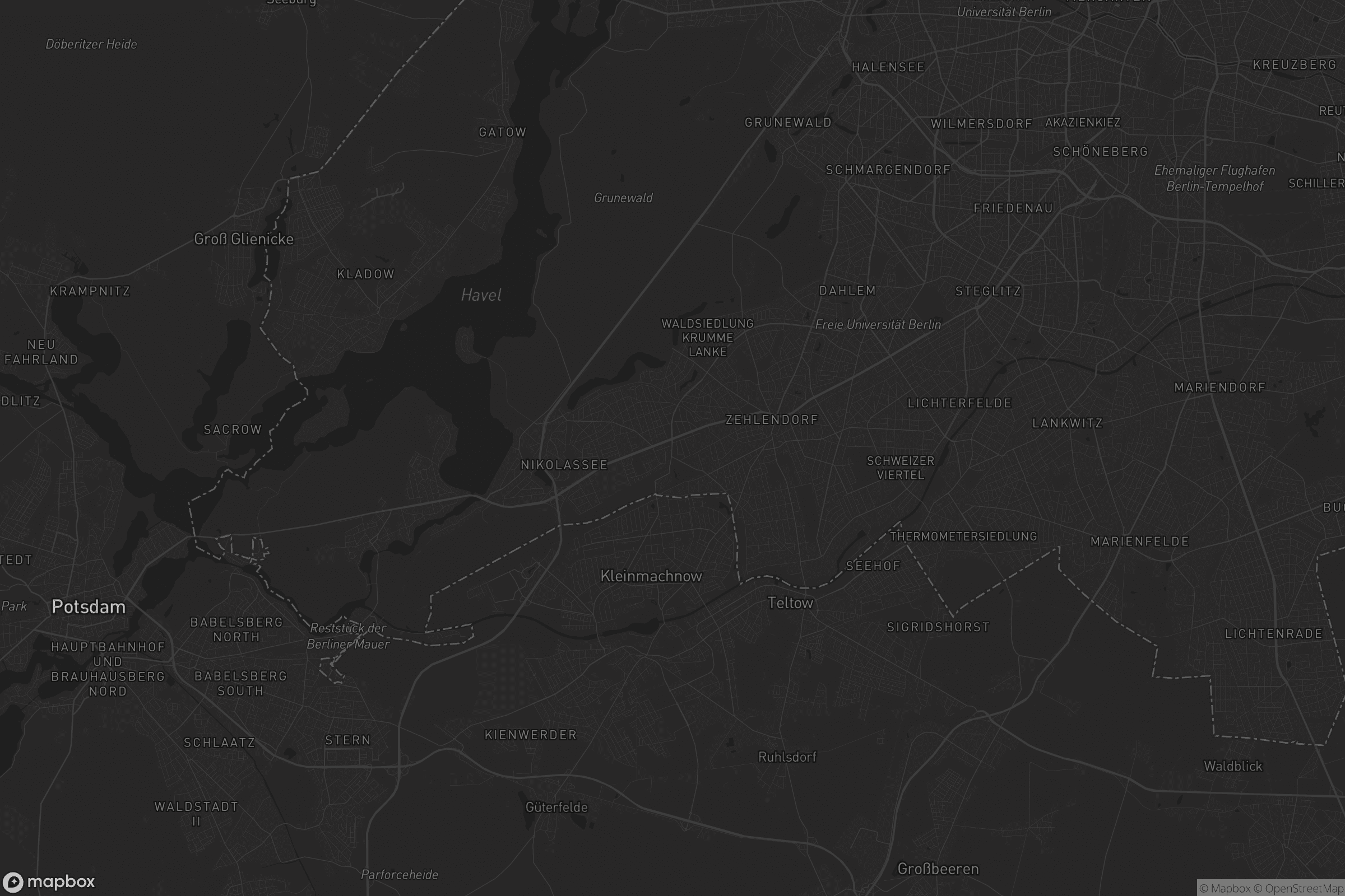 Karte von Steglitz-Zehlendorf