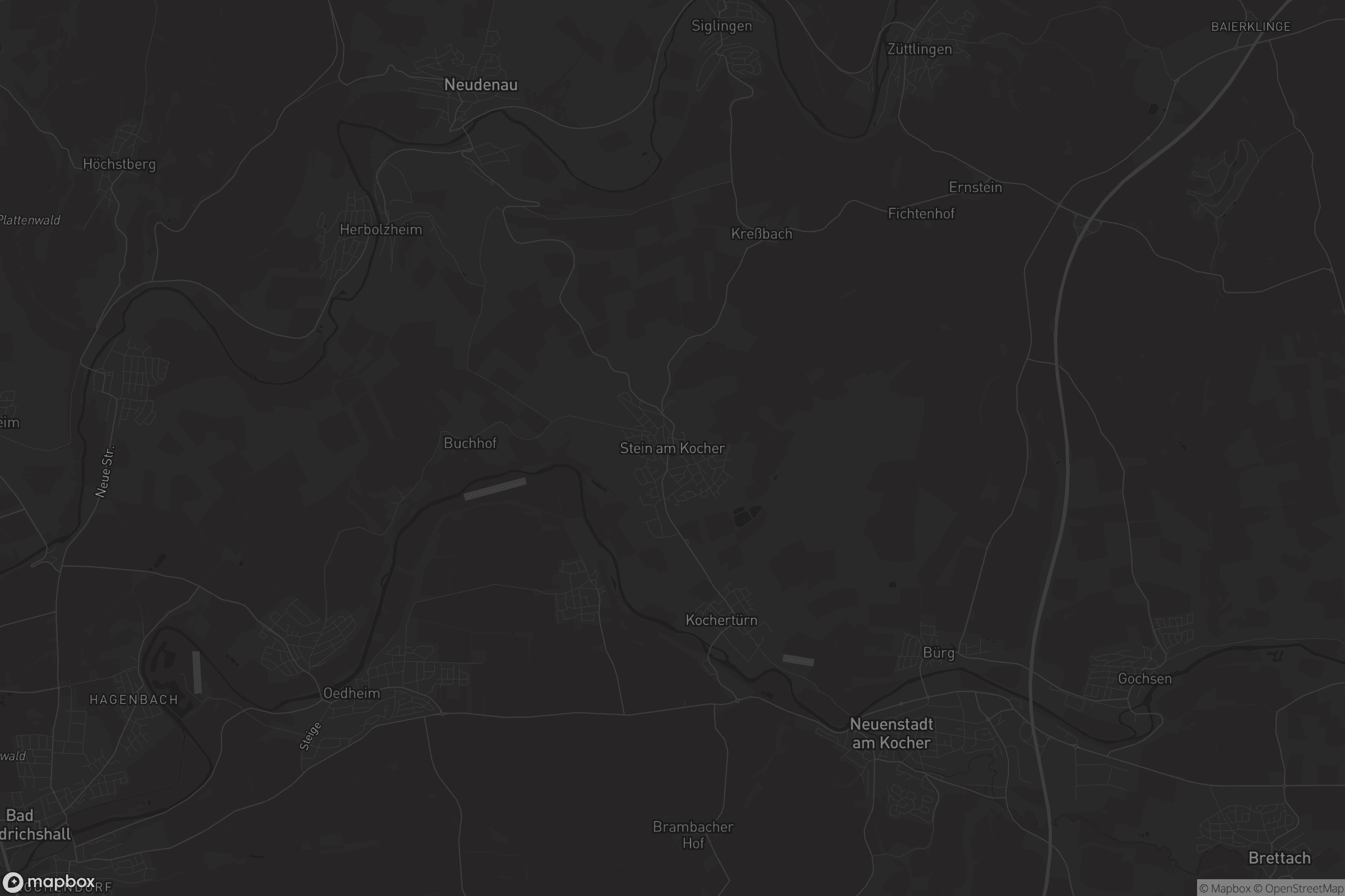 Karte von Stein am Kocher