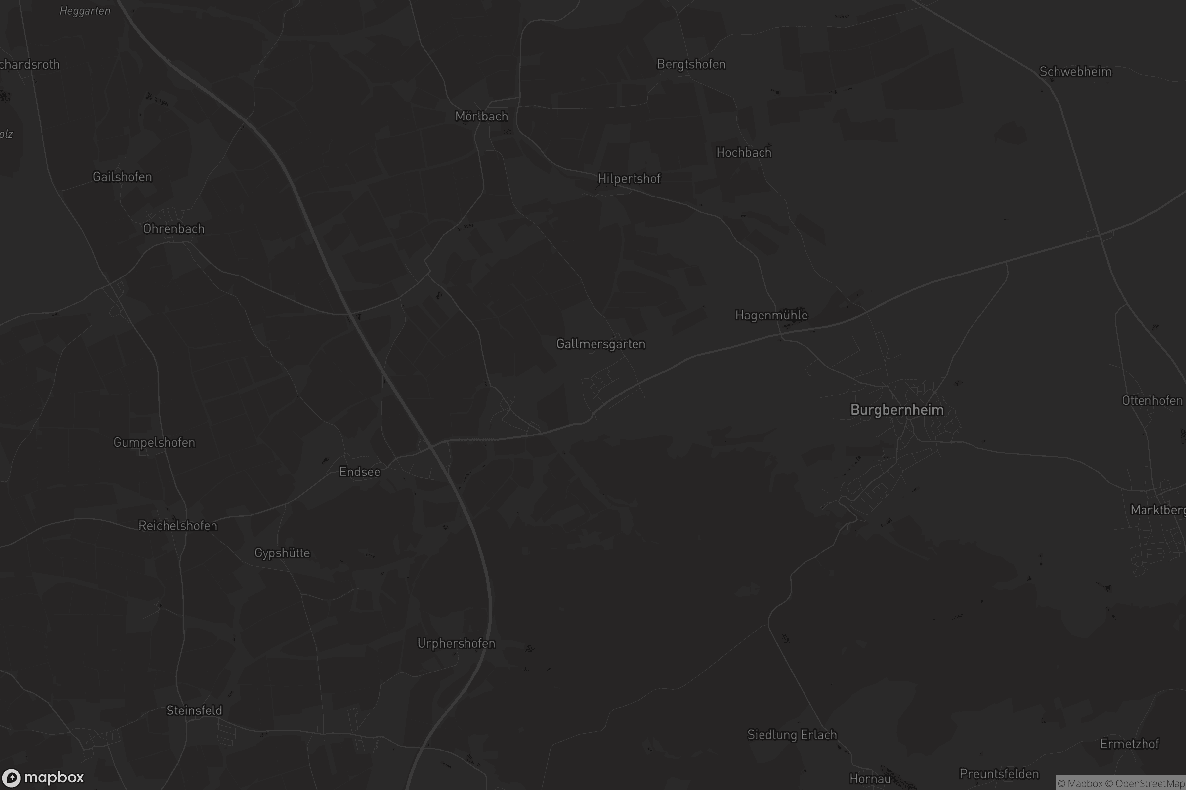 Karte von Steinach bei Rothenburg ob der Tauber