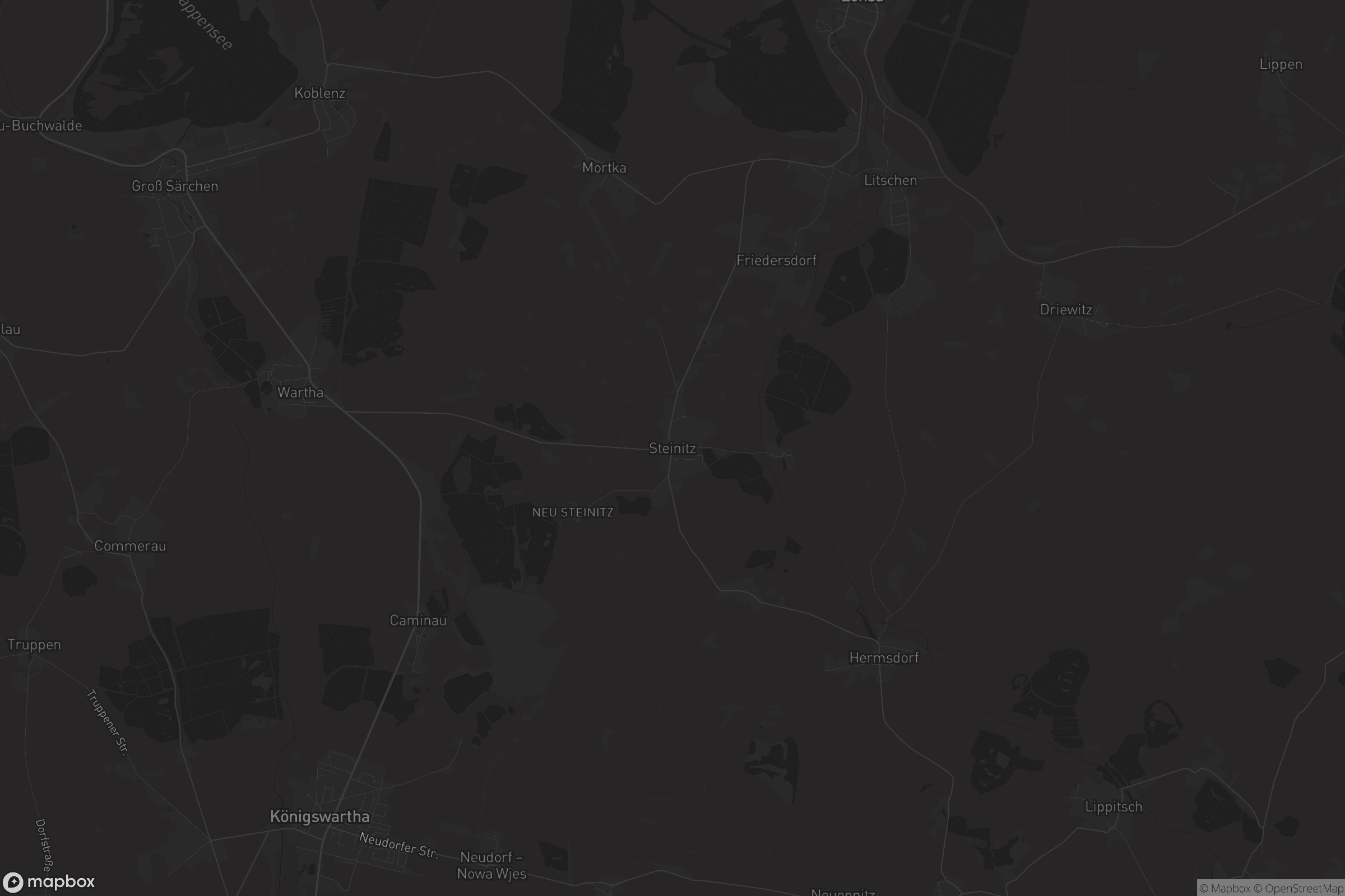 Karte von Steinitz - Šćeńca