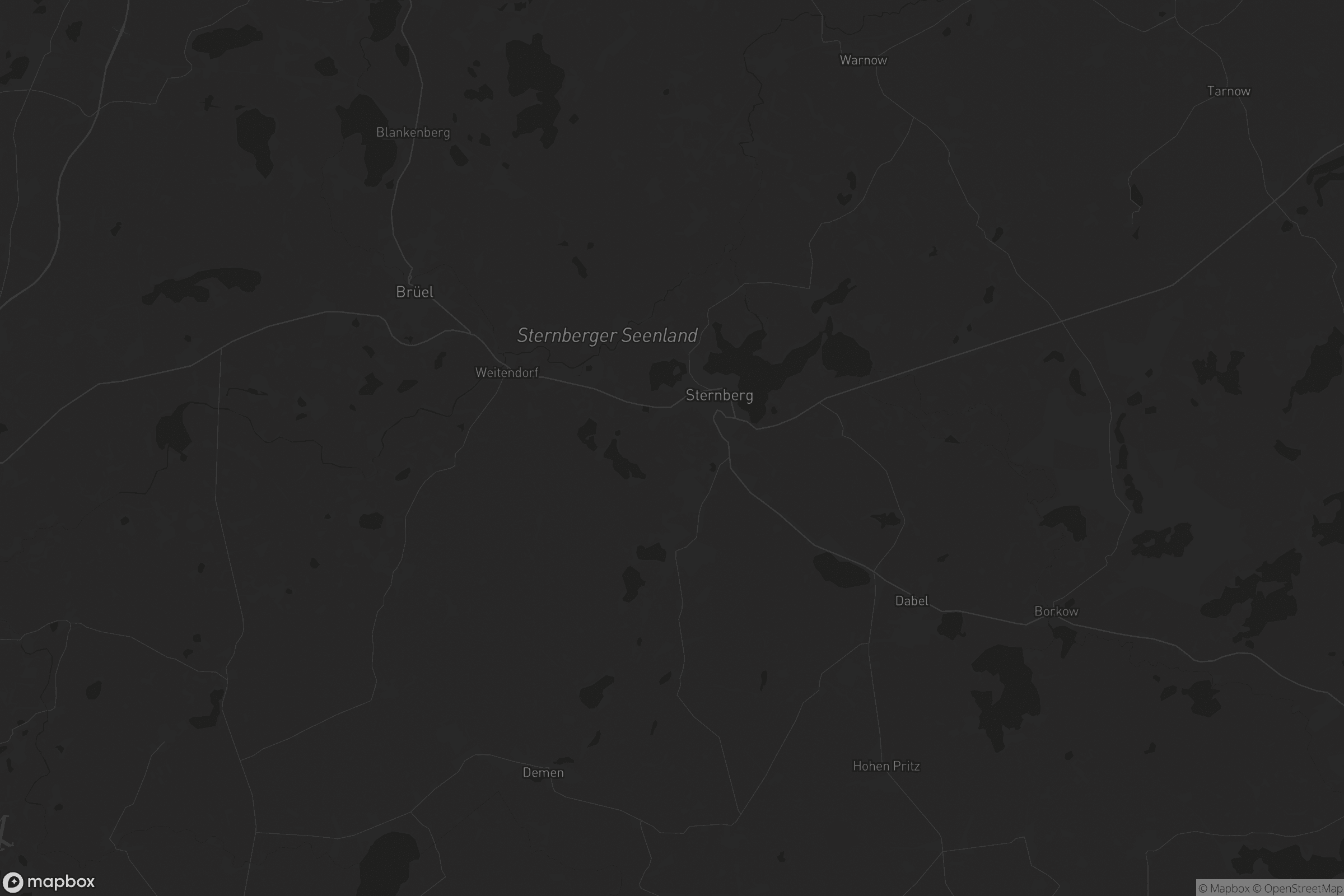 Karte von Sternberger Seenlandschaft