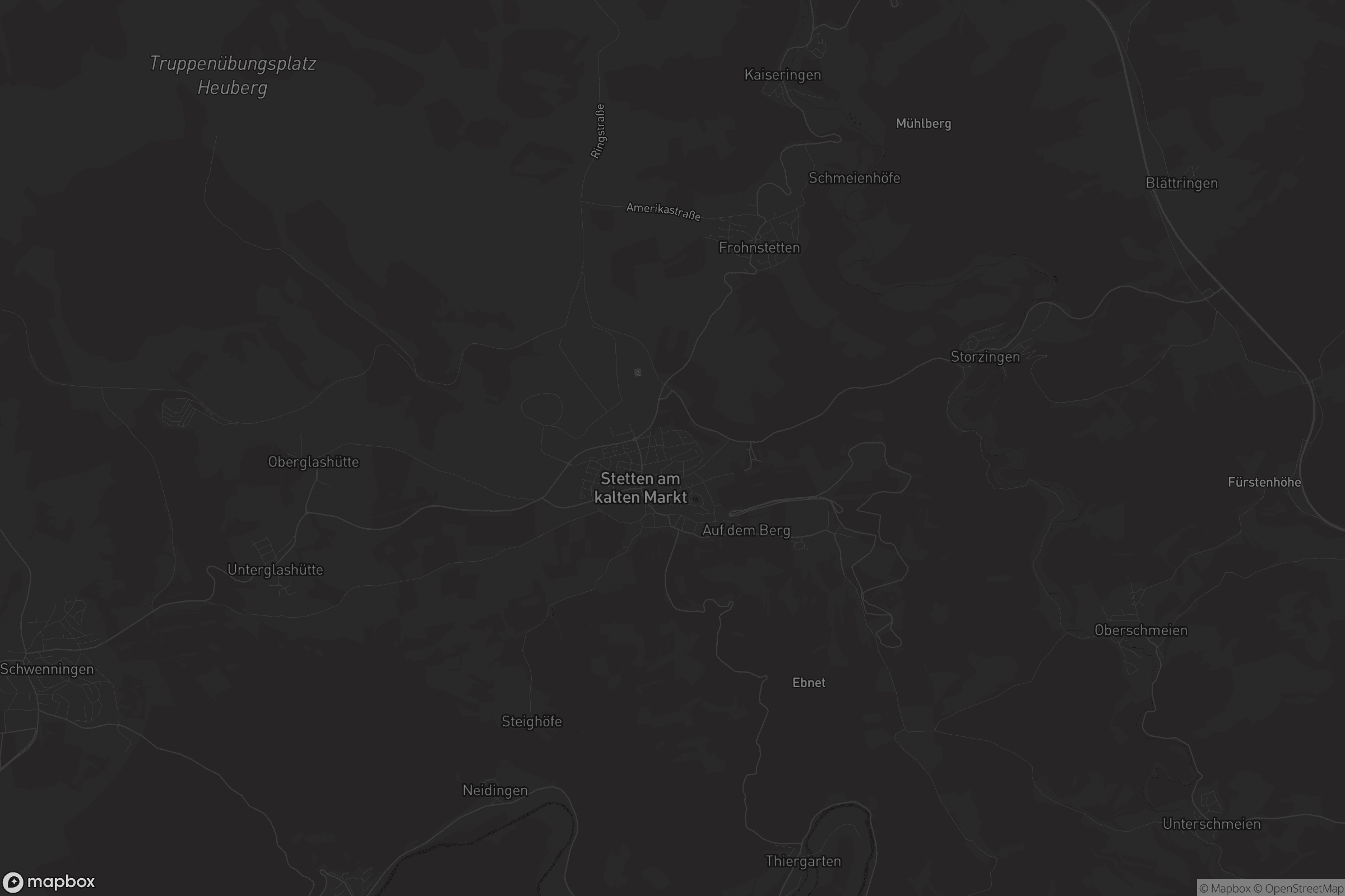 Karte von Stetten am kalten Markt