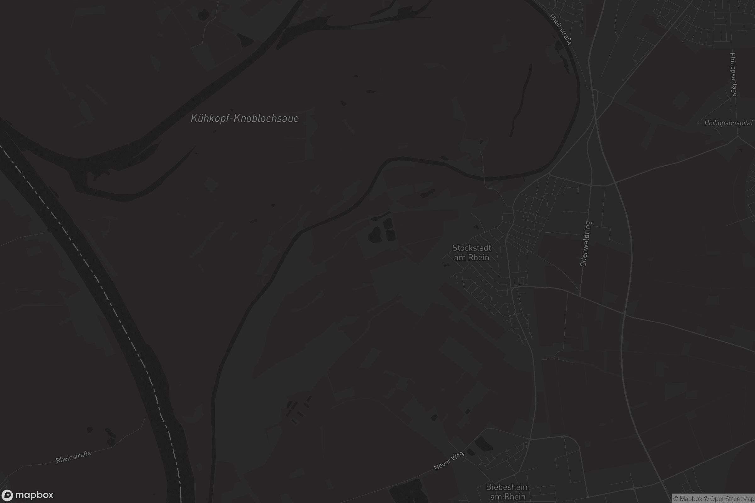 Karte von Stockstadt am Rhein