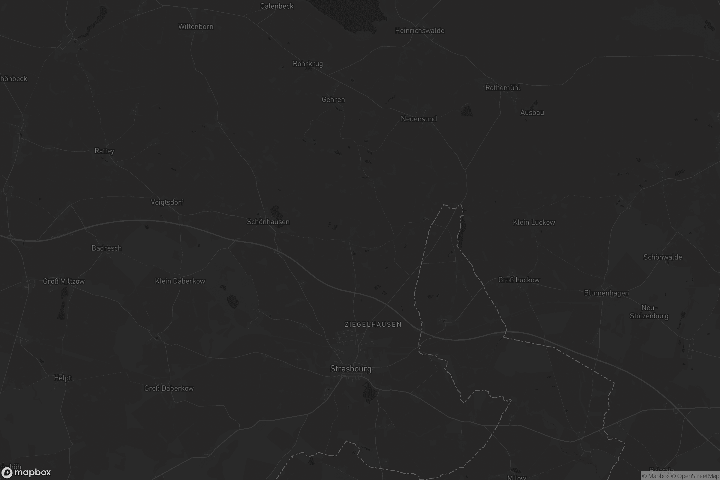 Karte von Strasburg (Uckermark)