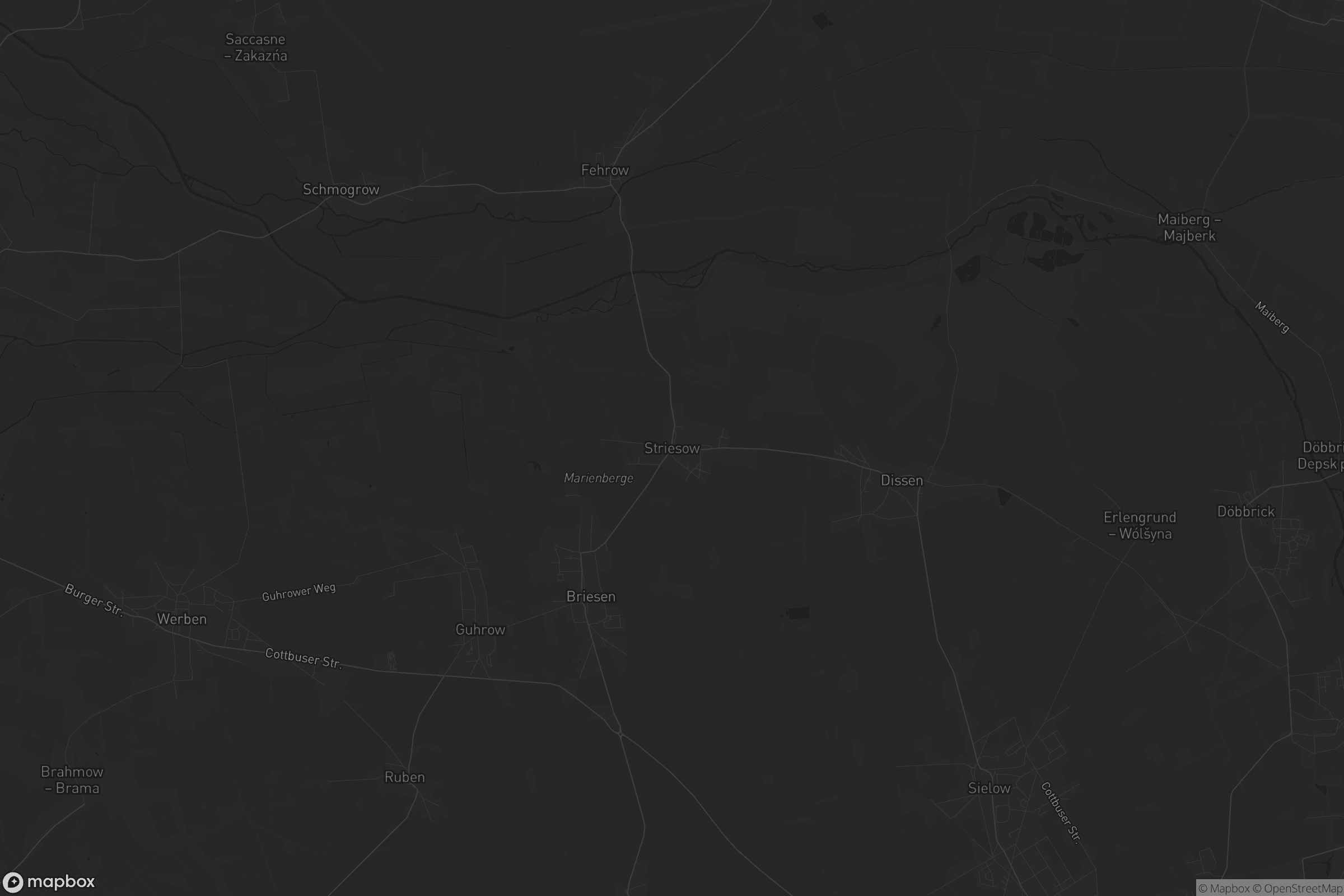 Karte von Striesow - Strjažow