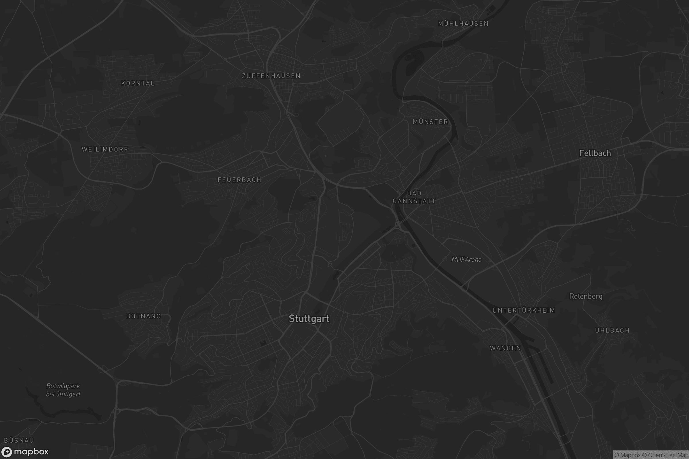 Karte von Stuttgart-Nord