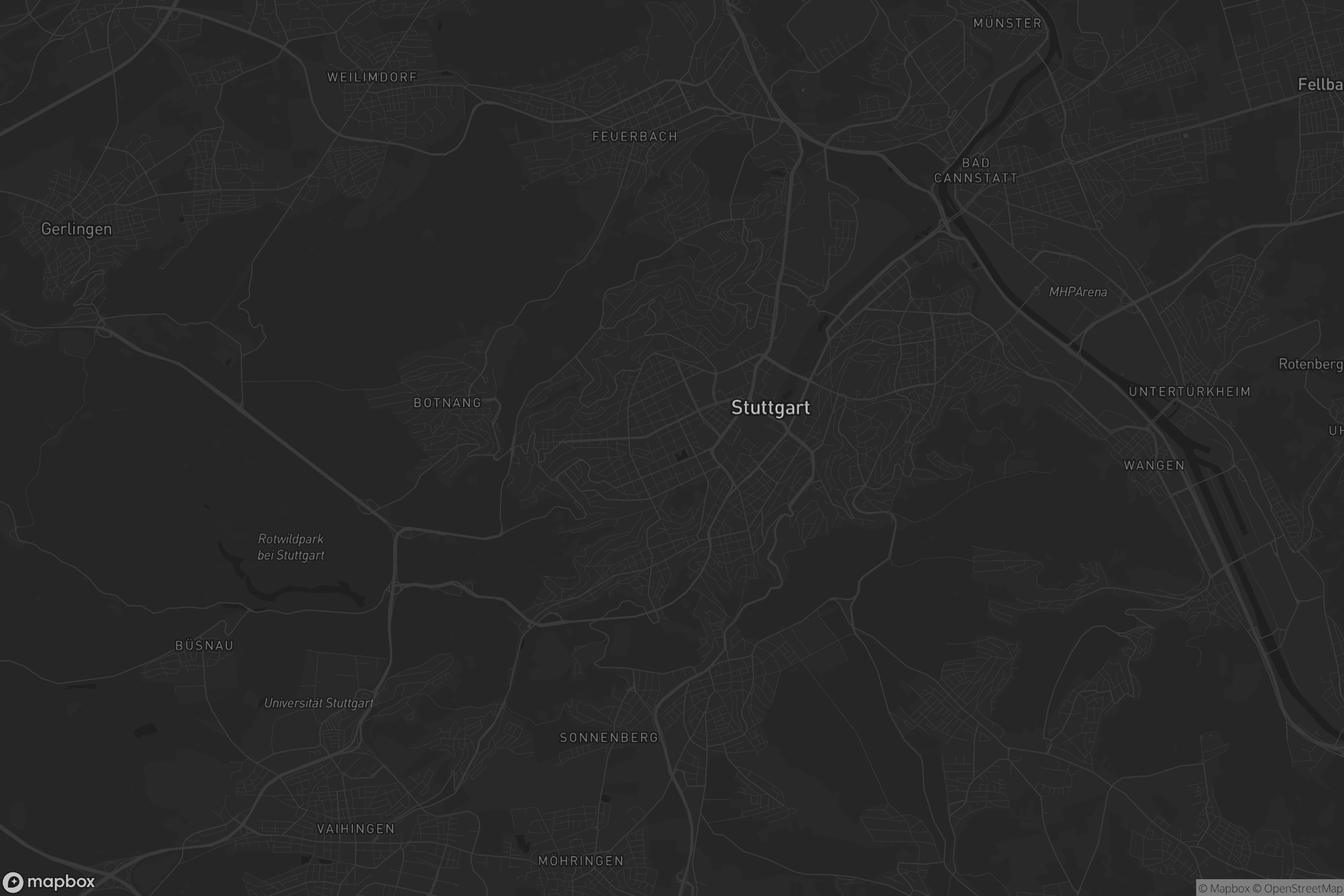 Karte von Stuttgart-West