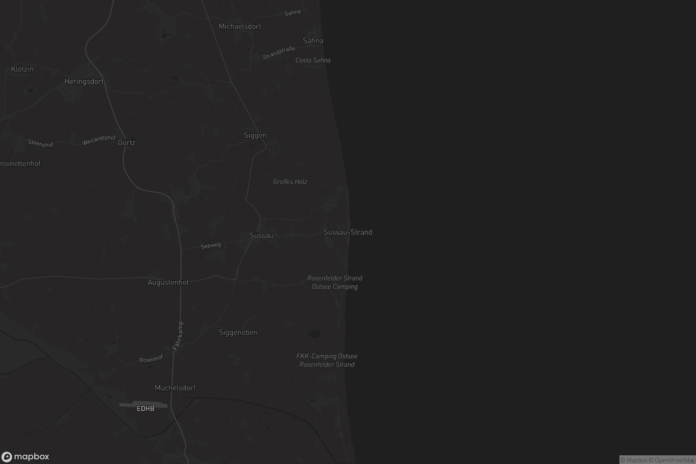 Karte von Süssau-Strand