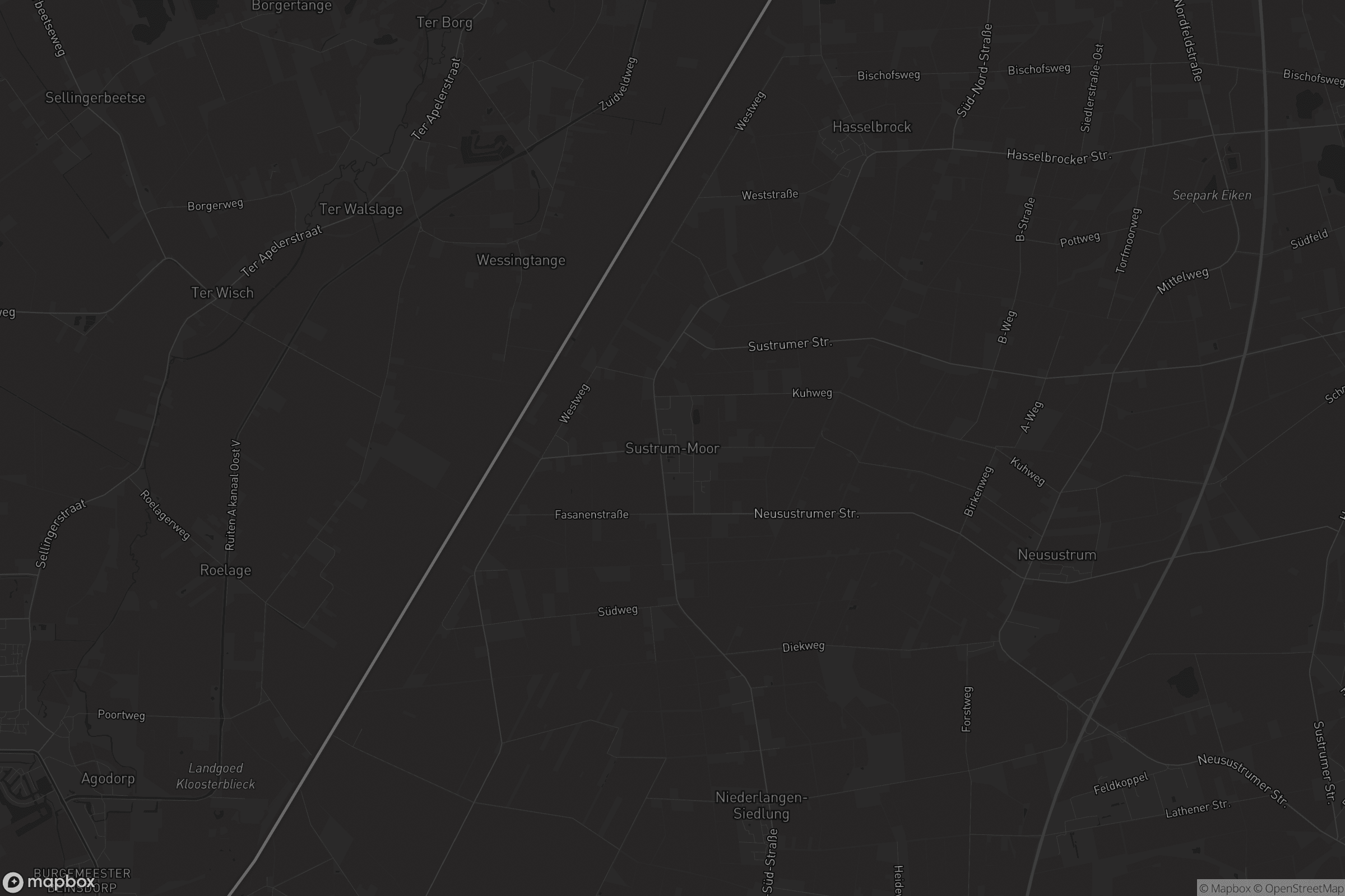 Karte von Sustrum-Moor