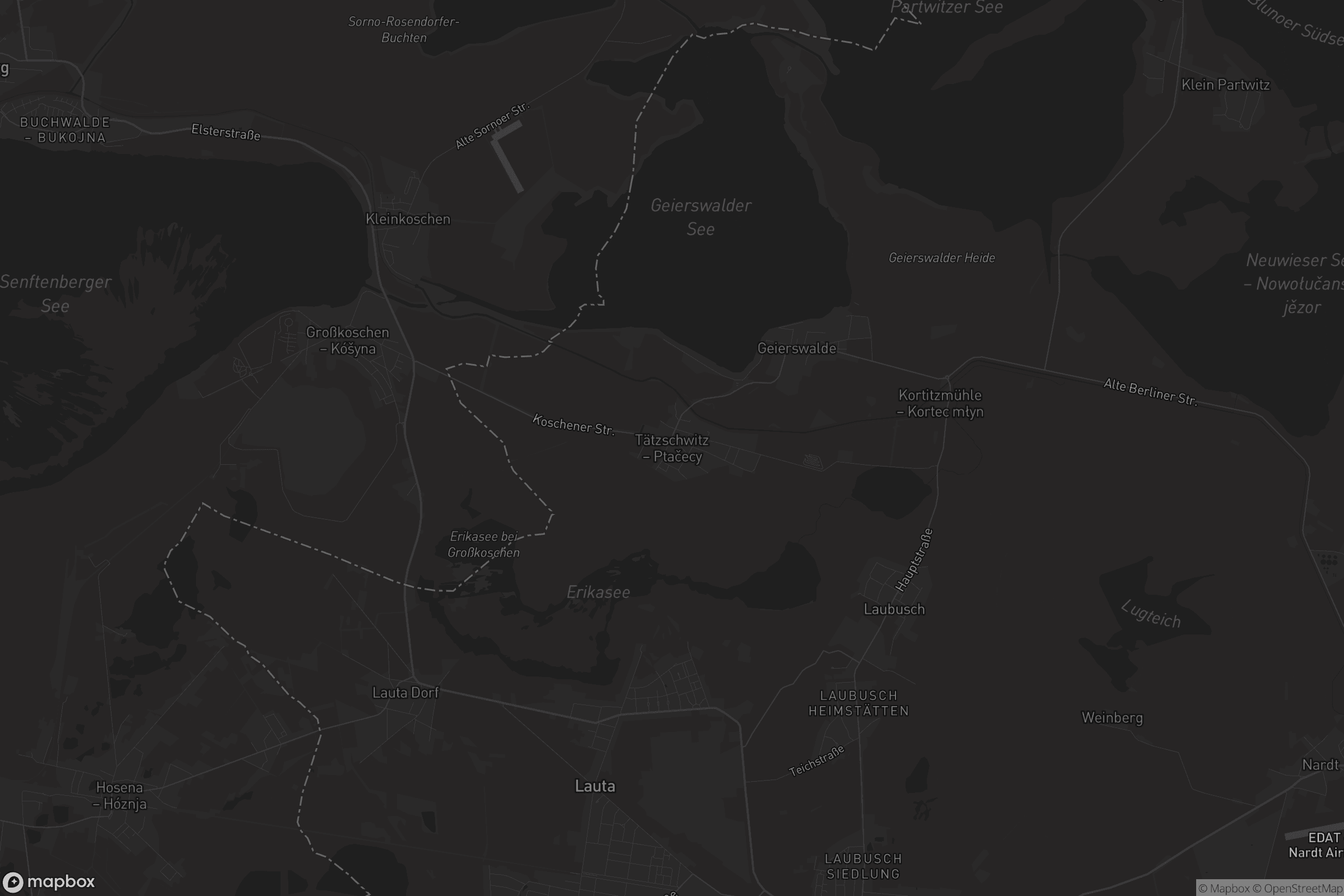 Karte von Tätzschwitz - Ptačecy