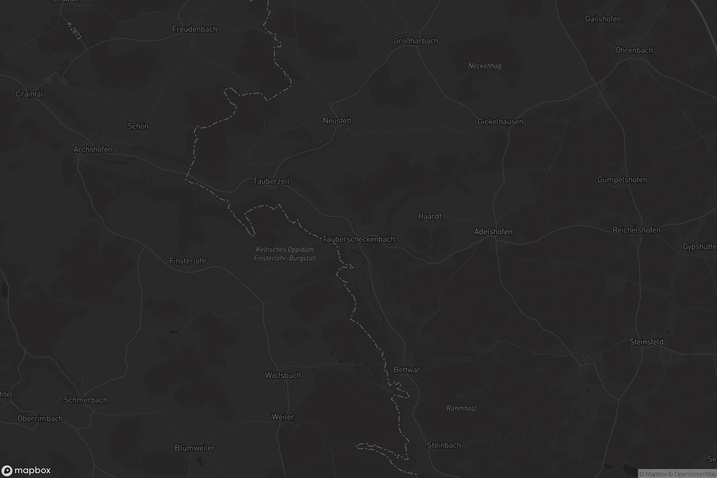 Karte von Tauberscheckenbach
