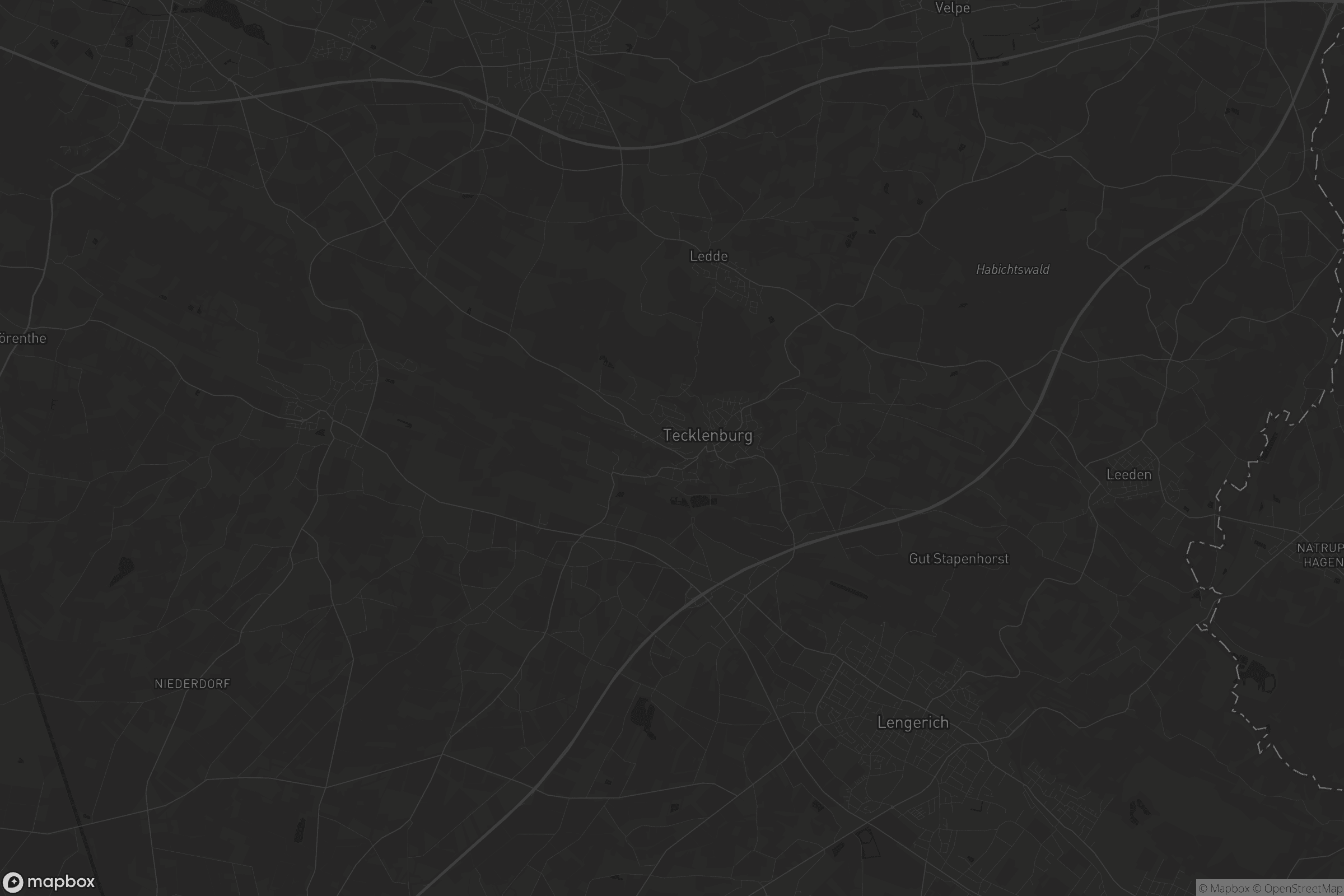 Karte von Tecklenburg