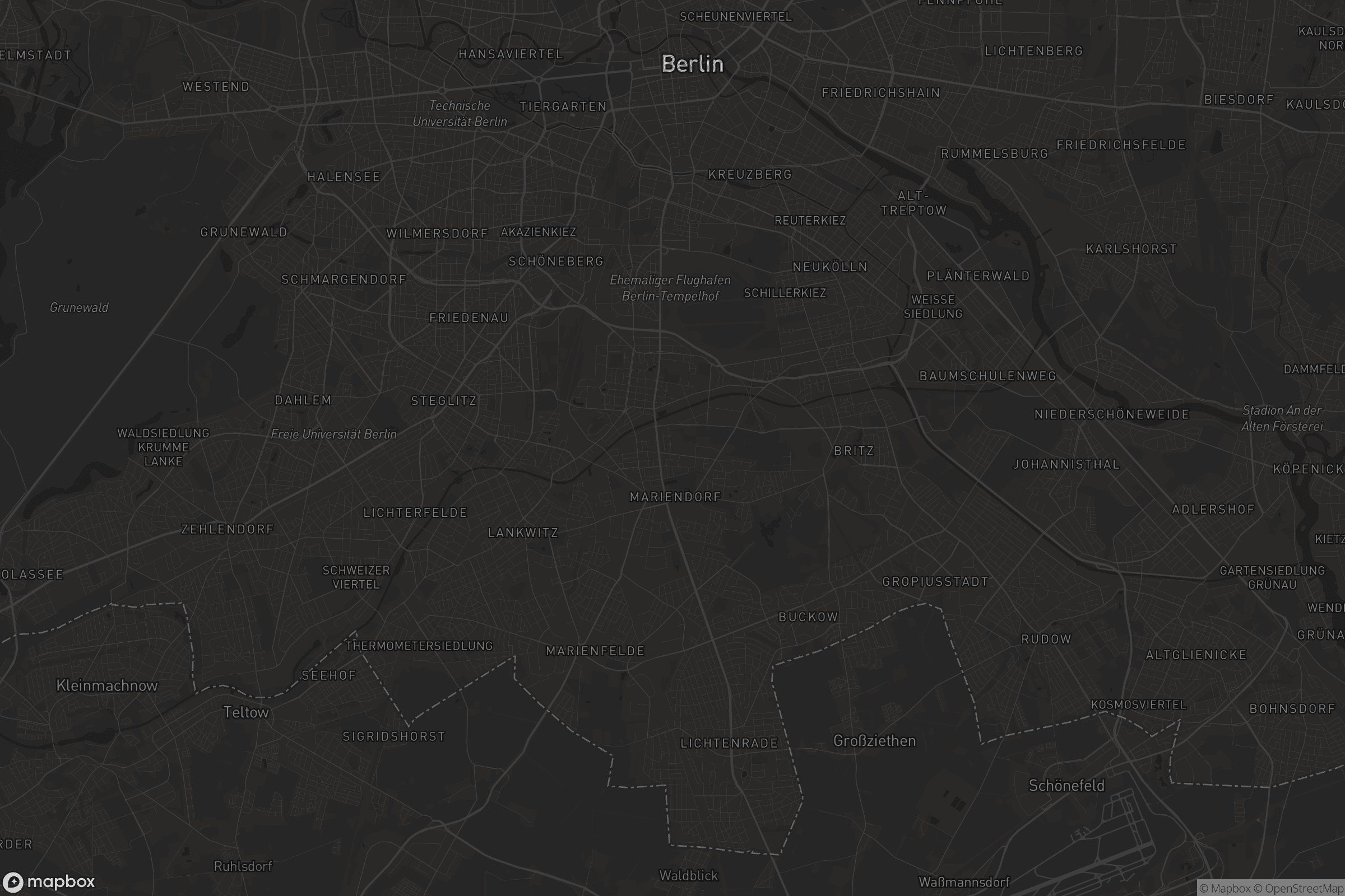 Karte von Tempelhof-Schöneberg