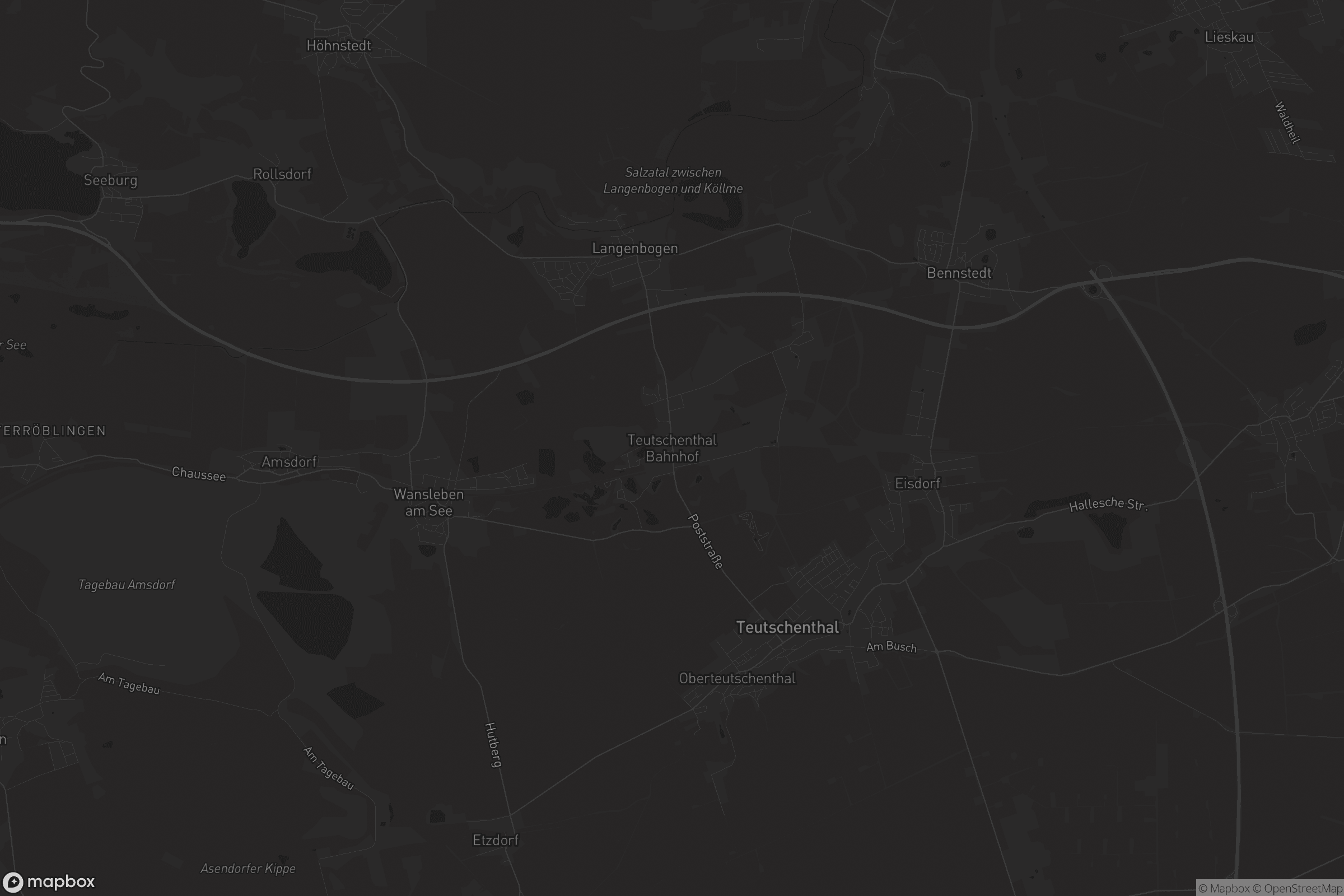 Karte von Teutschenthal Bahnhof