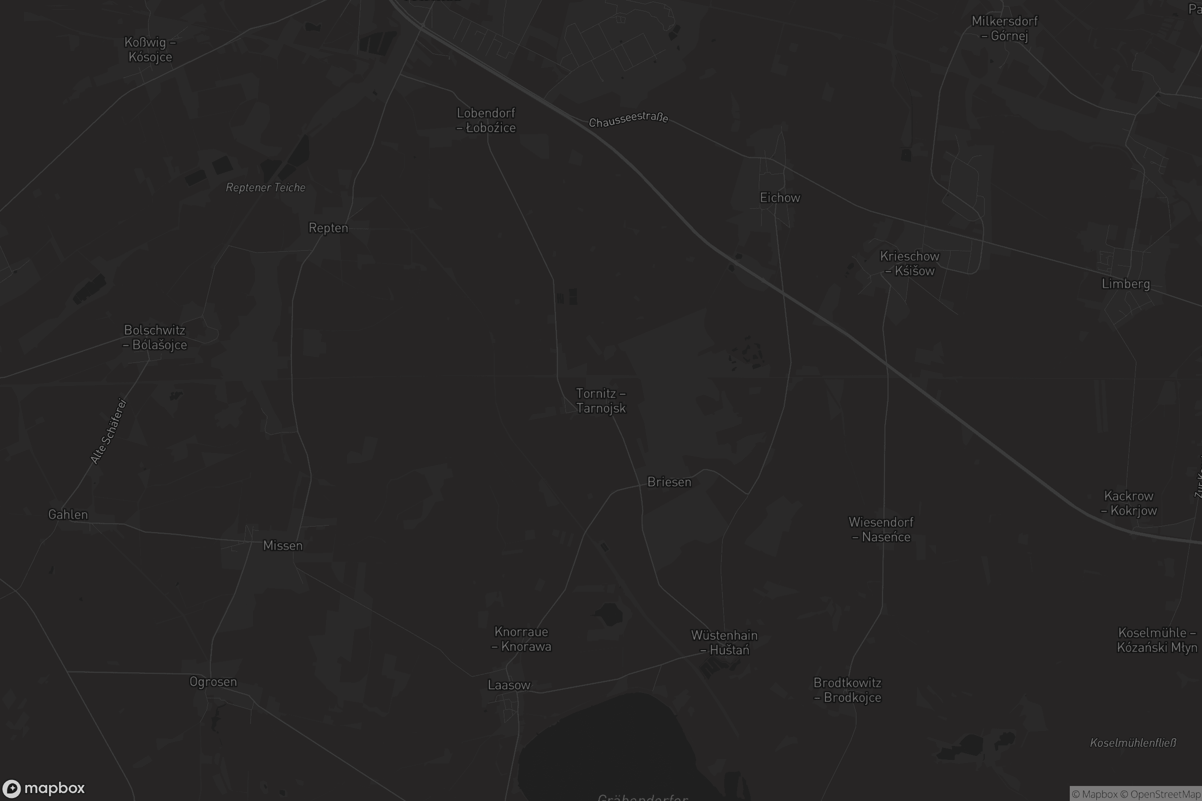 Karte von Tornitz - Tarnojsk