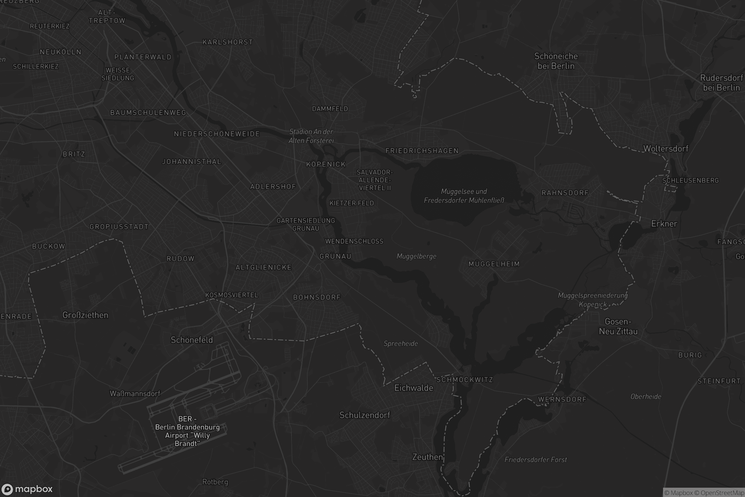 Karte von Treptow-Köpenick