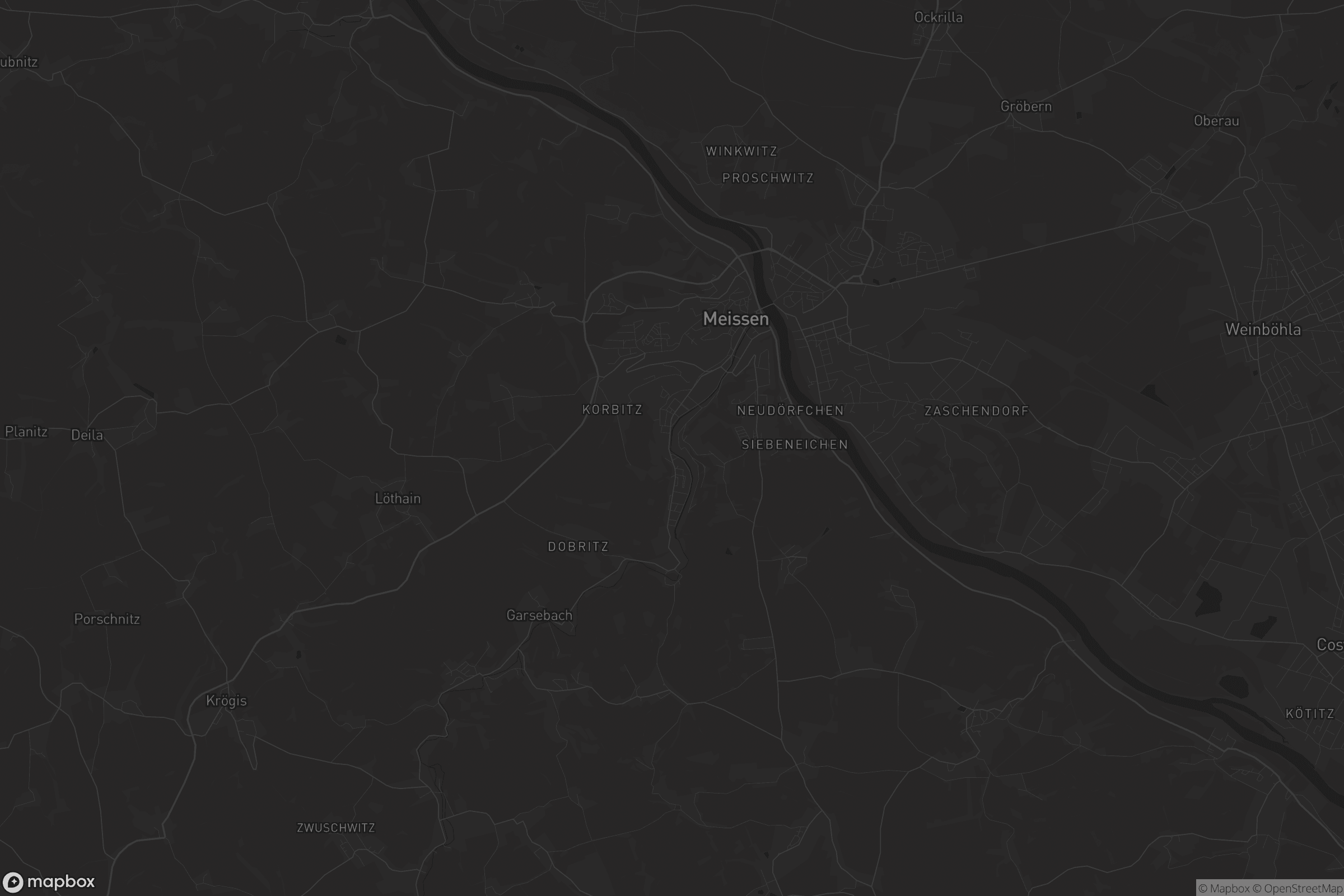 Karte von Triebischtal