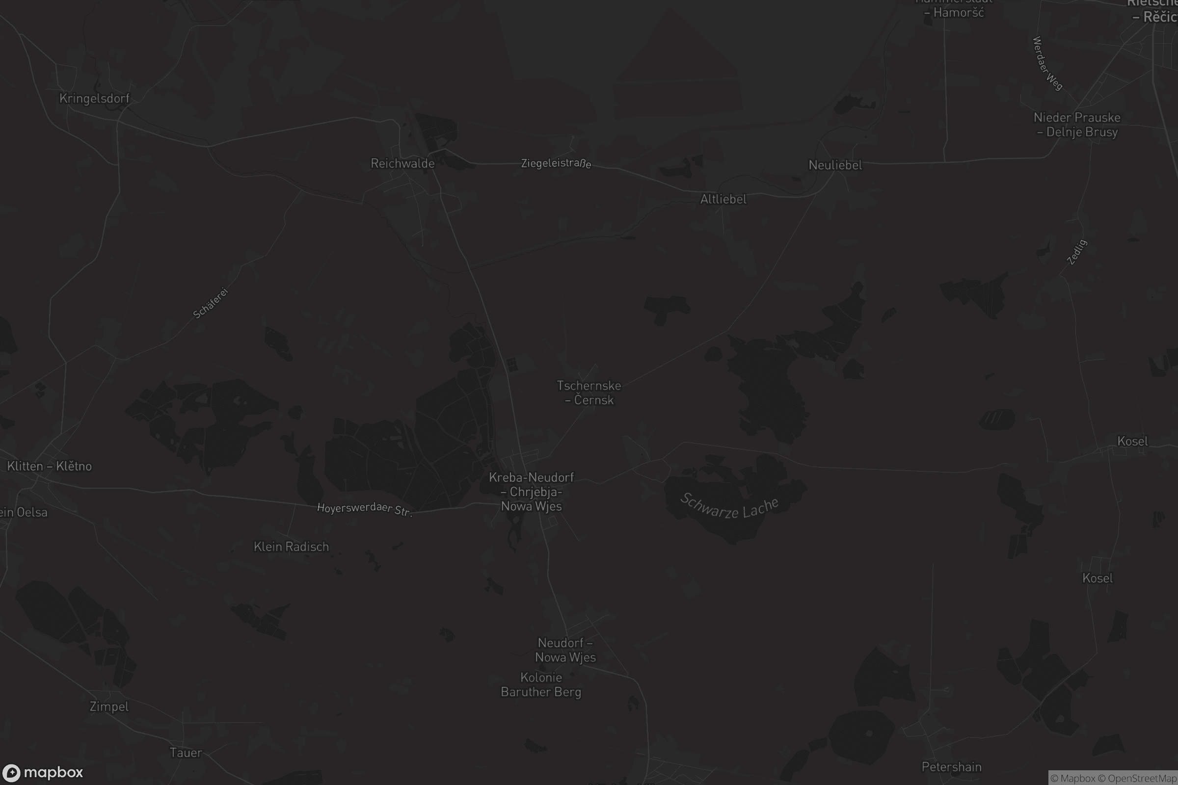 Karte von Tschernske - Černsk