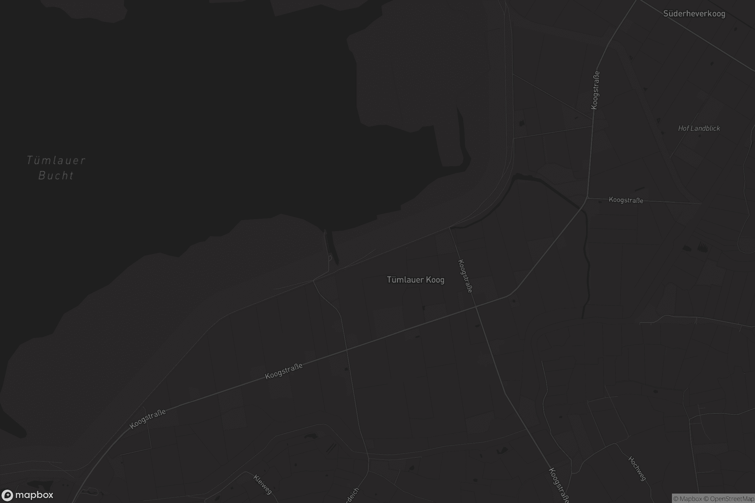 Karte von Tümlauer Koog