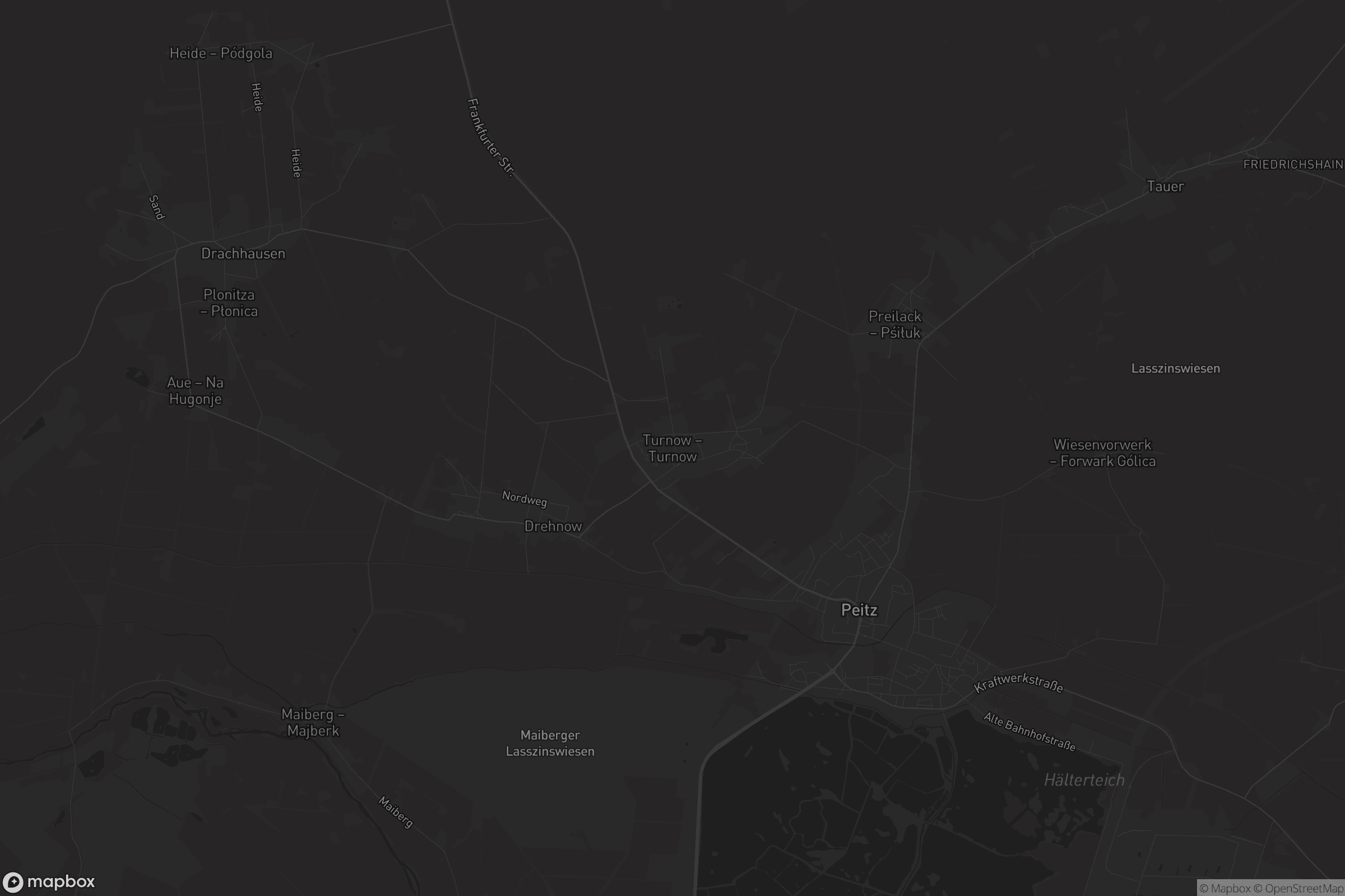 Karte von Turnow - Turnow