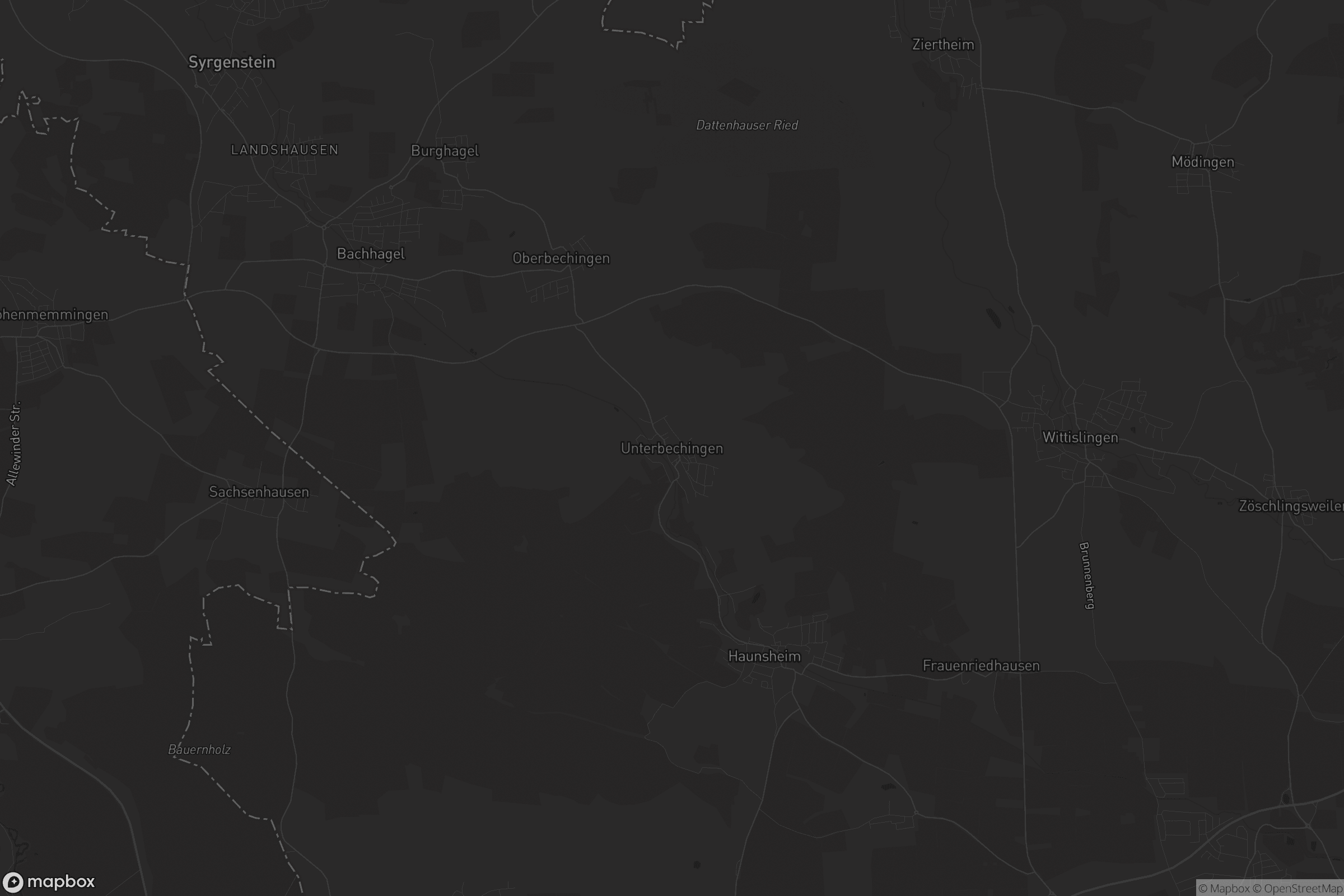 Karte von Unterbechingen