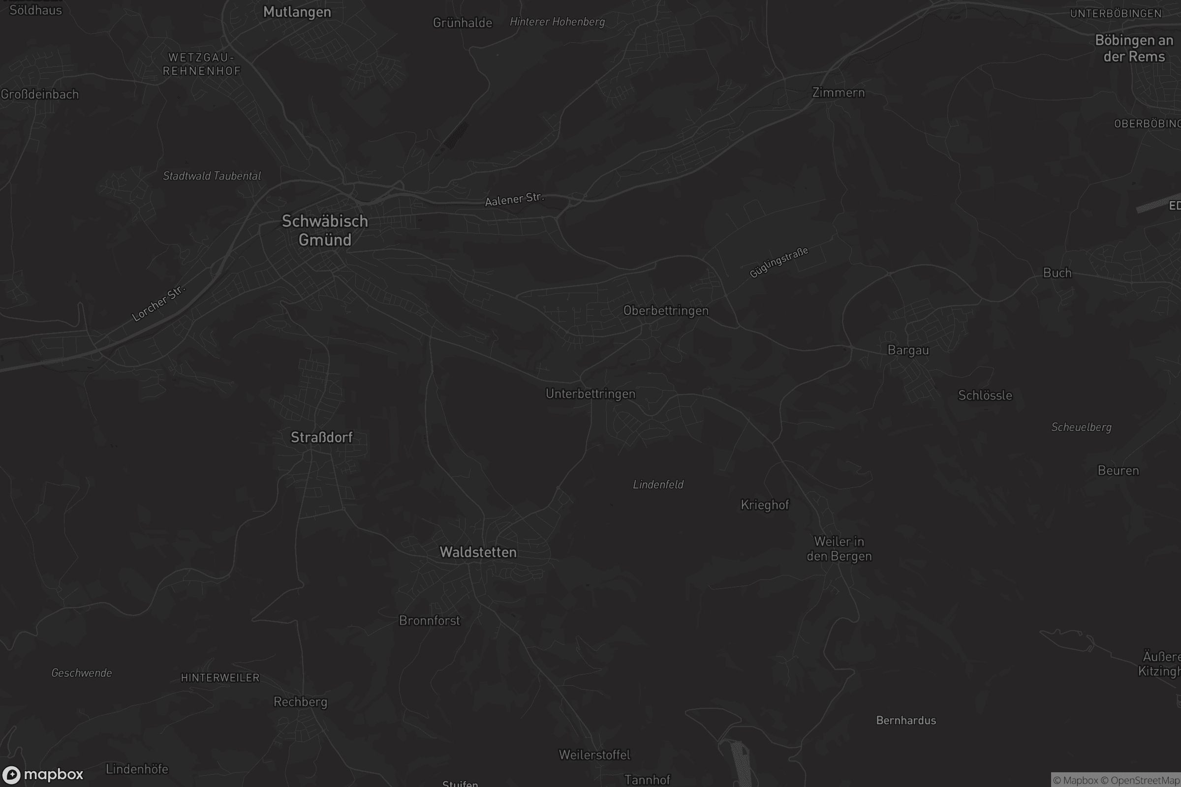 Karte von Unterbettringen