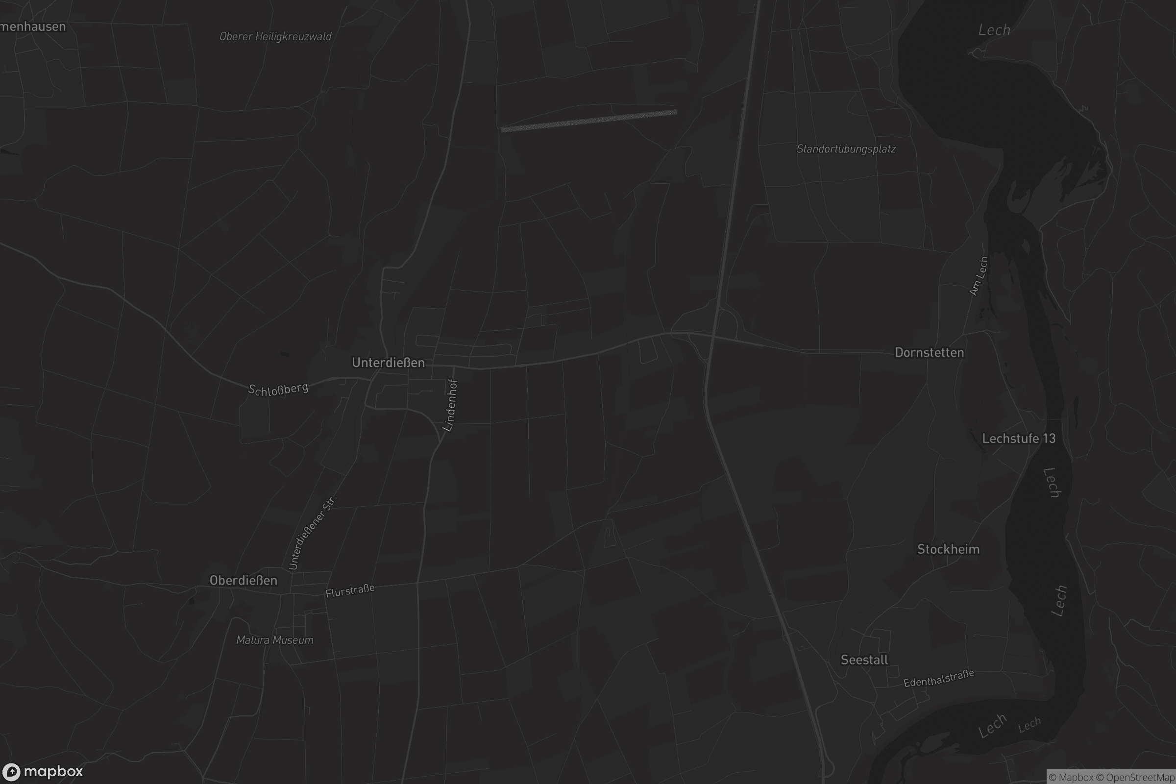 Karte von Unterdießen