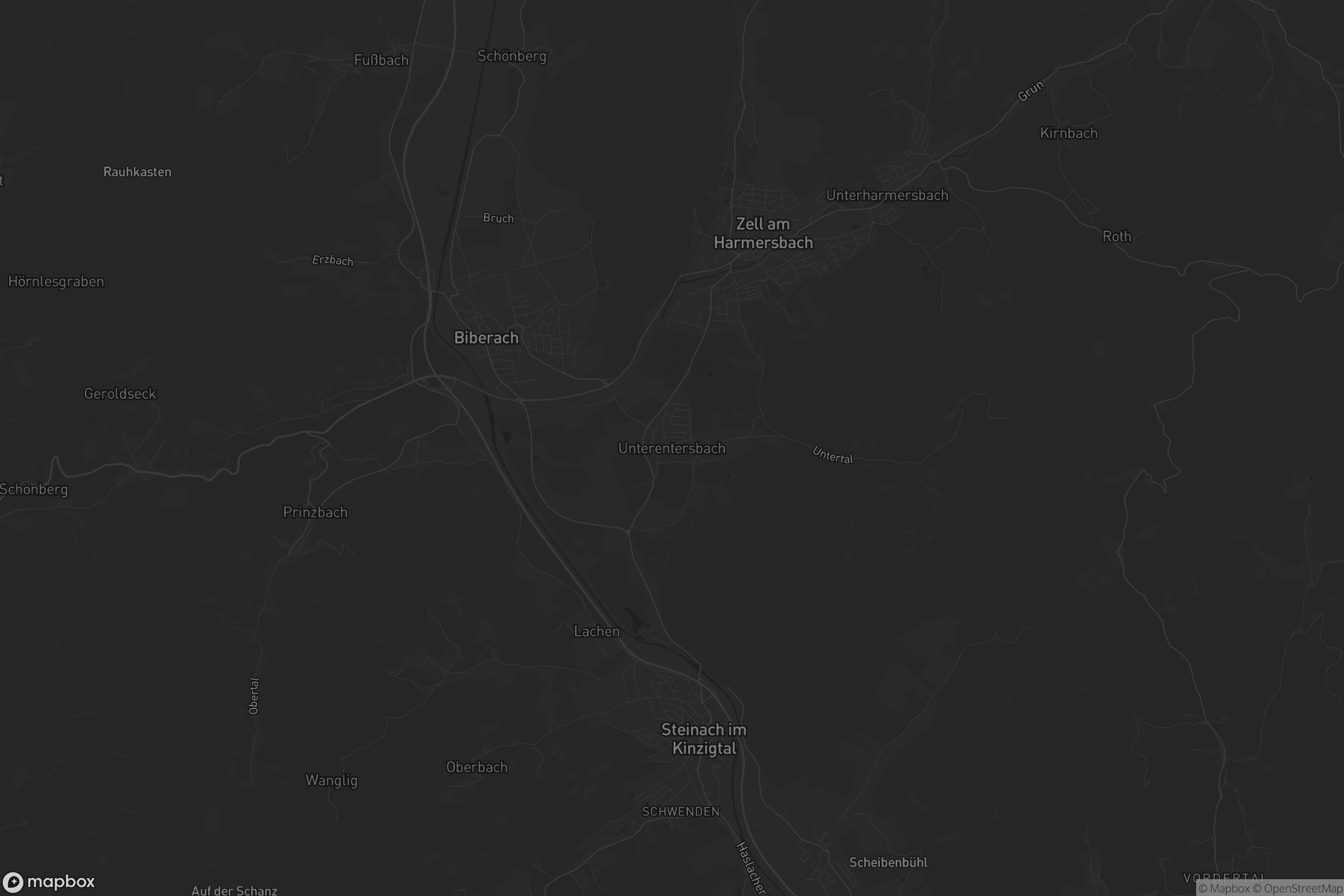 Karte von Unterentersbach