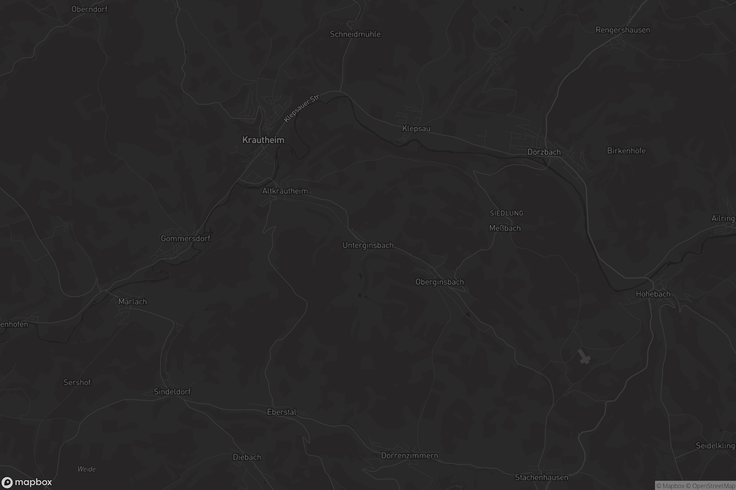 Karte von Unterginsbach