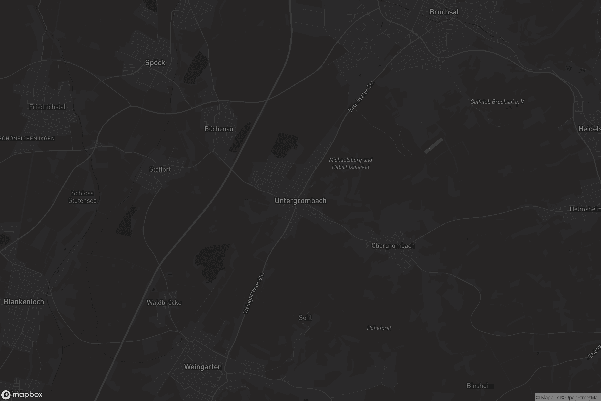 Karte von Untergrombach