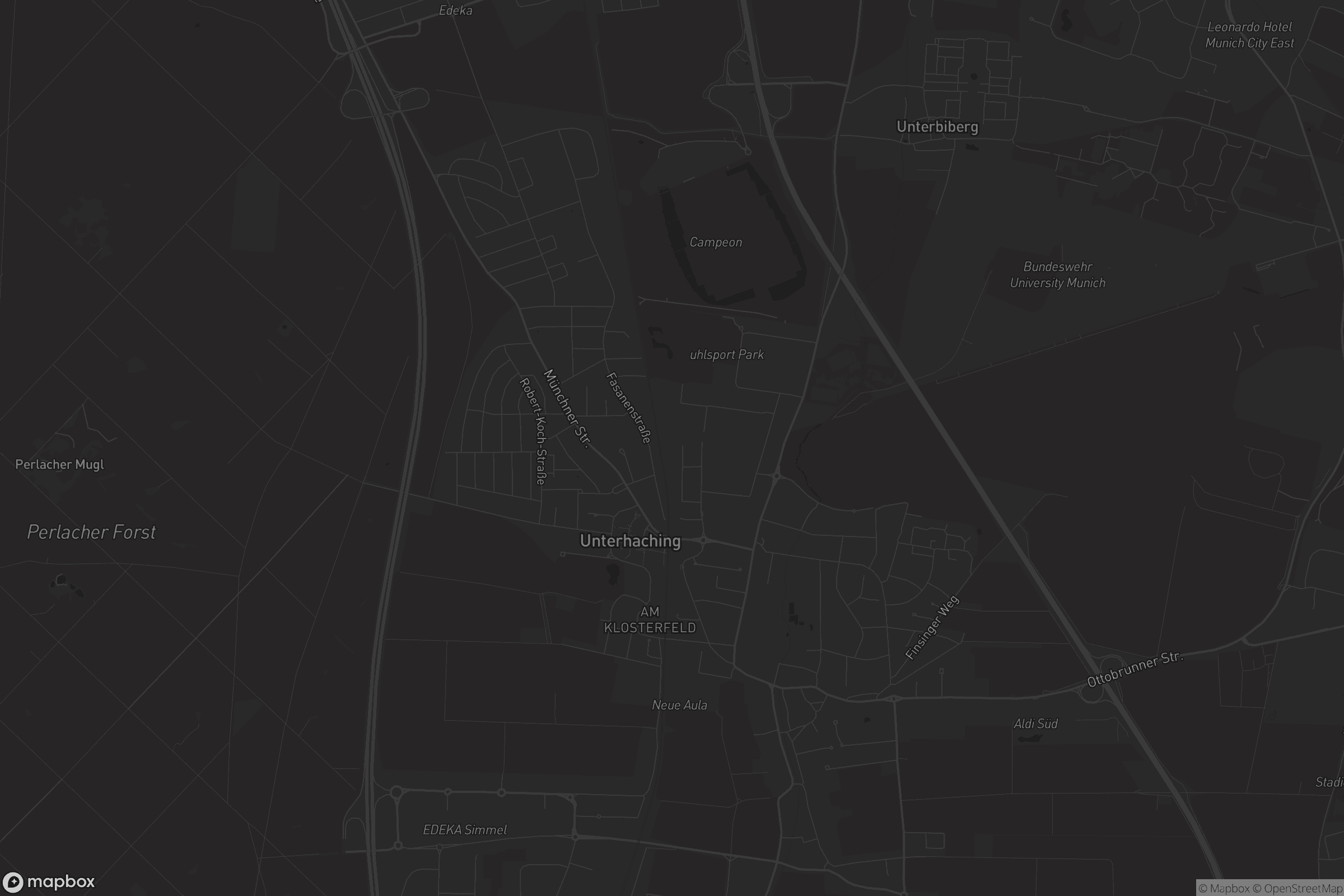 Karte von Unterhaching