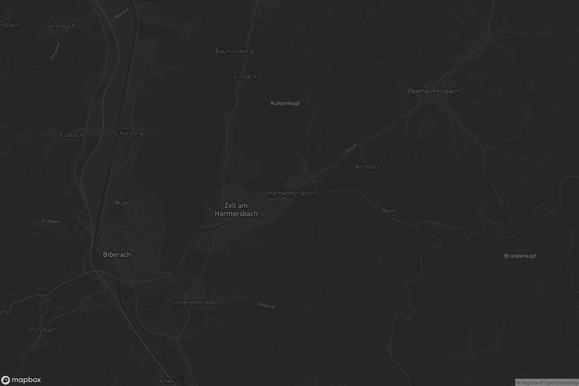 Karte von Unterharmersbach