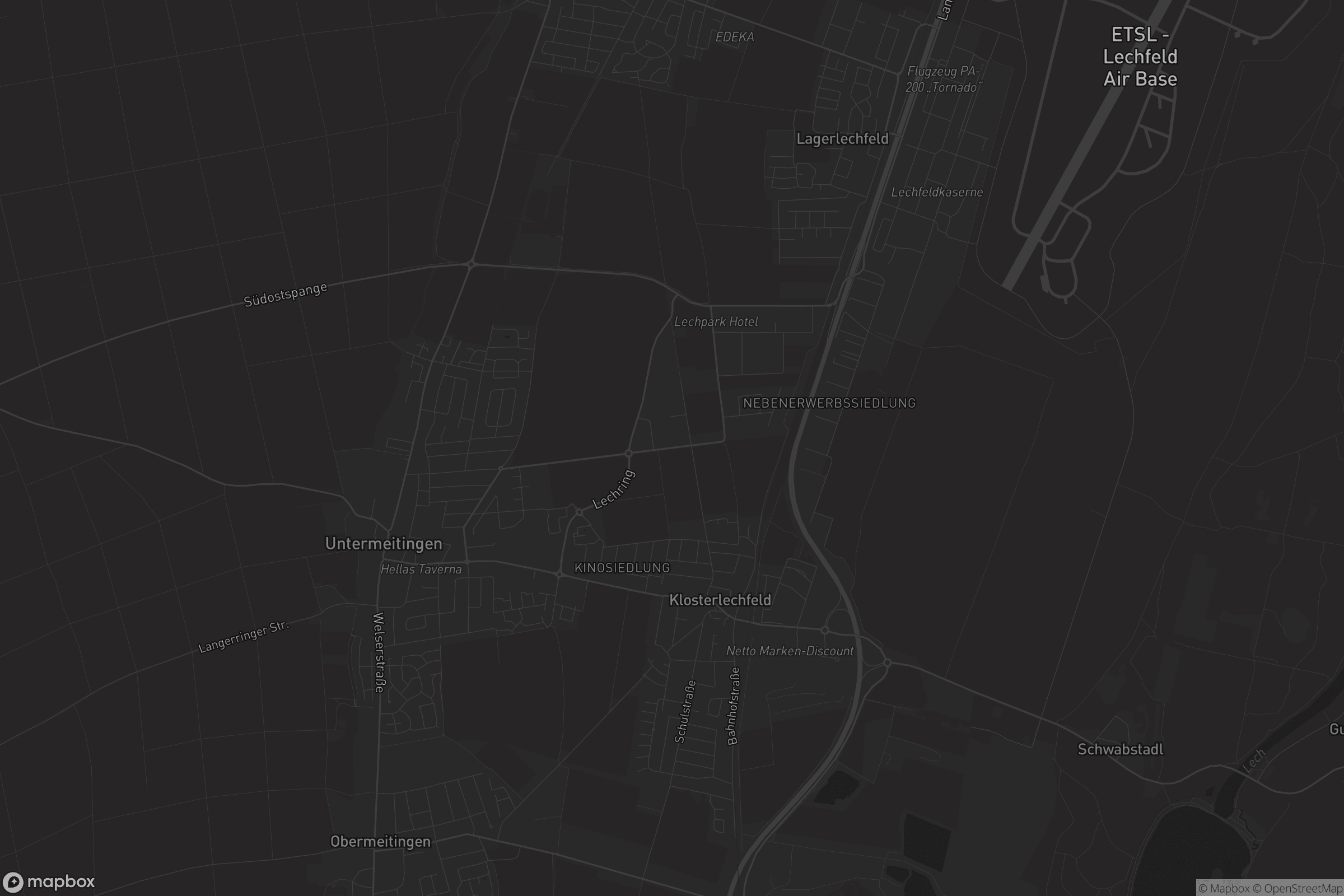 Karte von Untermeitingen