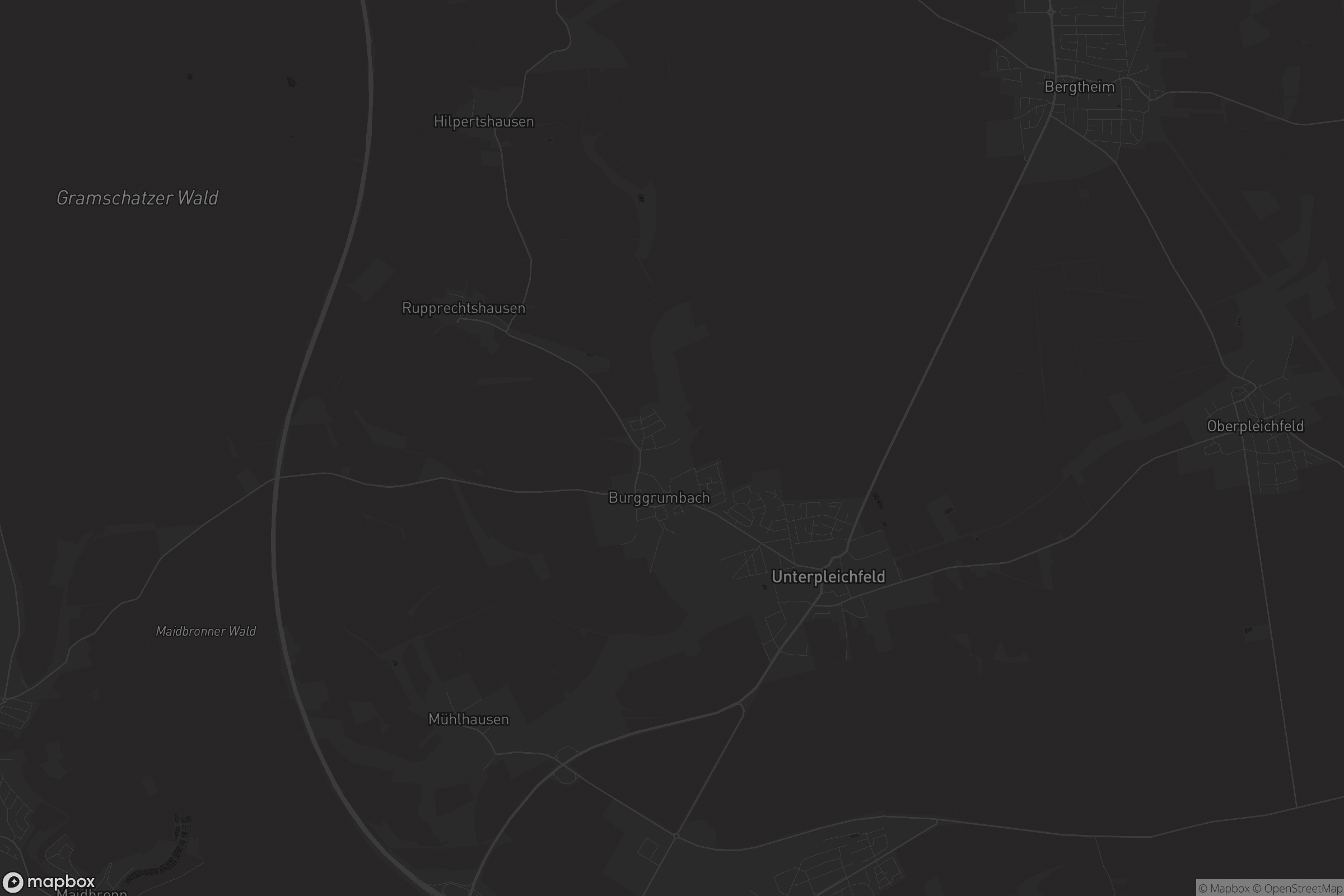 Karte von Unterpleichfeld