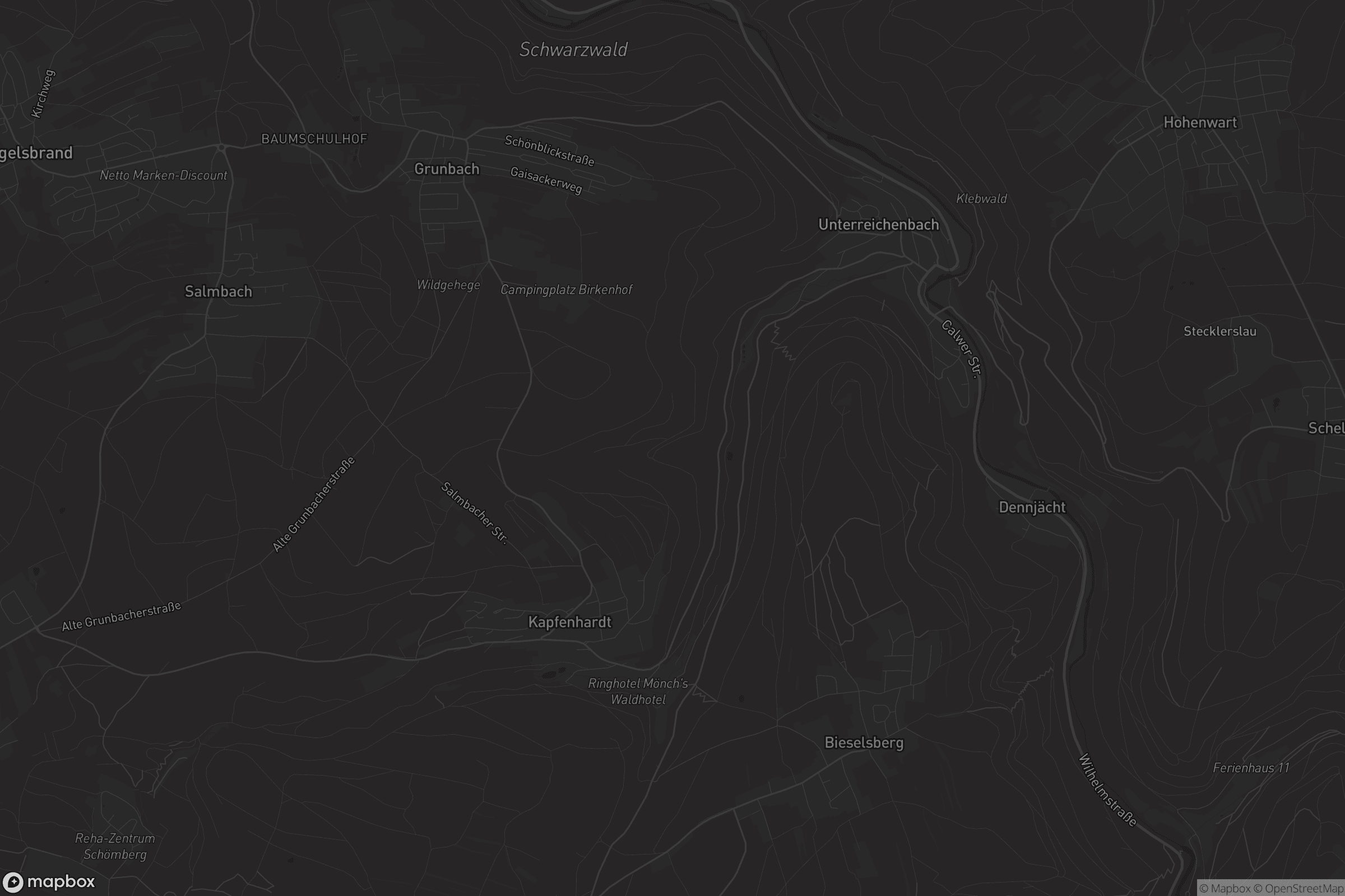 Karte von Unterreichenbach